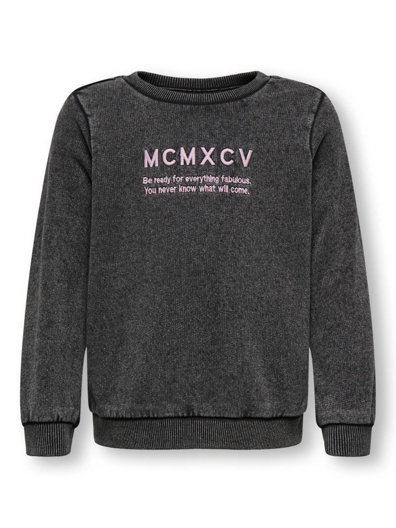 KIDS ONLY - KMGMADELINE L/S REBEL O-NECK BOX SWT black - Gr. - 122 von KIDS ONLY