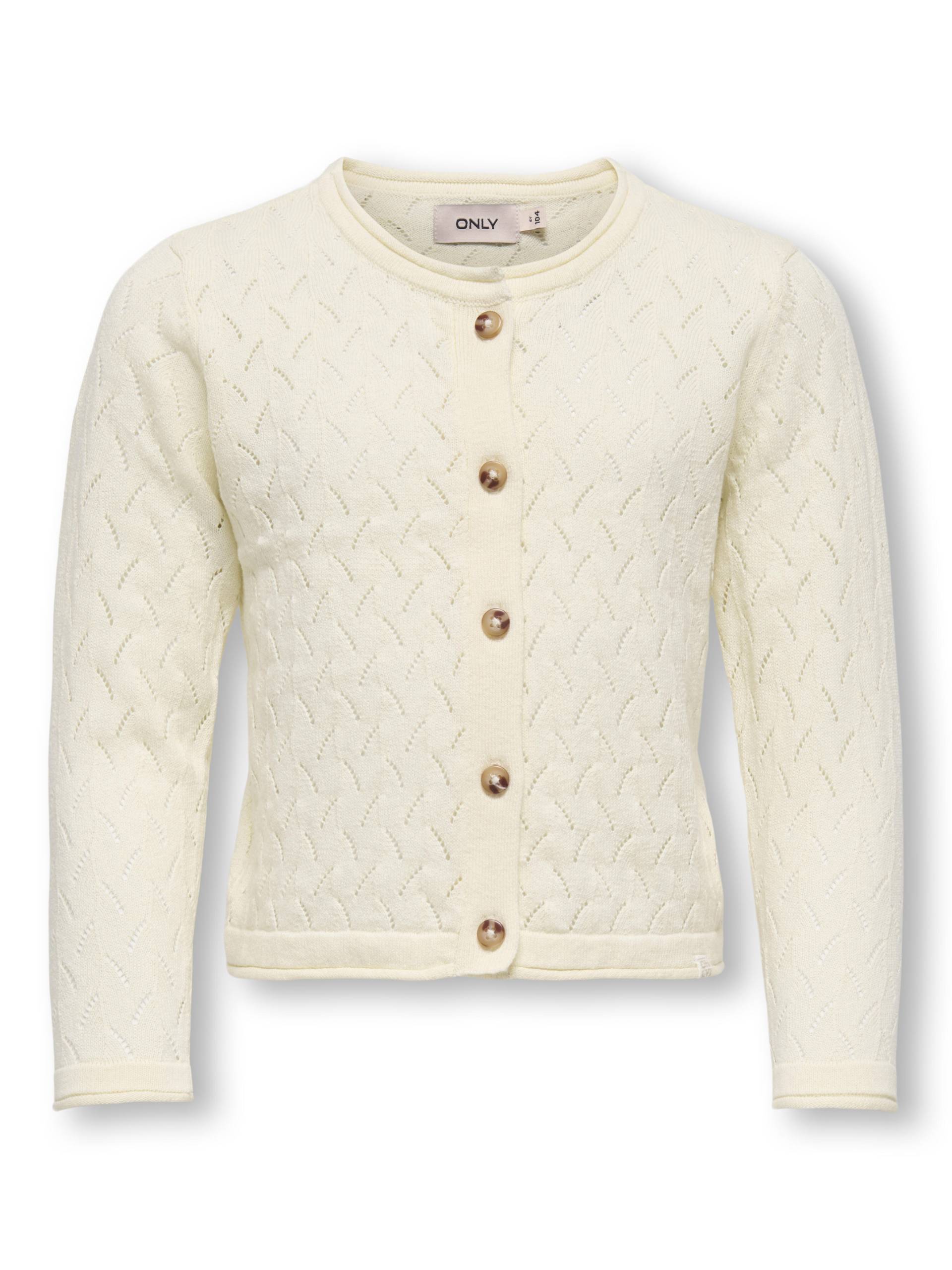 KIDS ONLY - KMGMEGAN LIFE LS CARDIGAN KNT NOOS whitecap gray - Gr. - 110 von KIDS ONLY