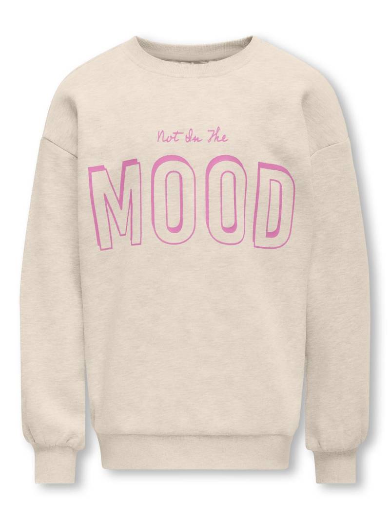 KIDS ONLY - KOGAUDREY L/S OVERSIZE O-NECK FF SWT whitecap gray von KIDS ONLY