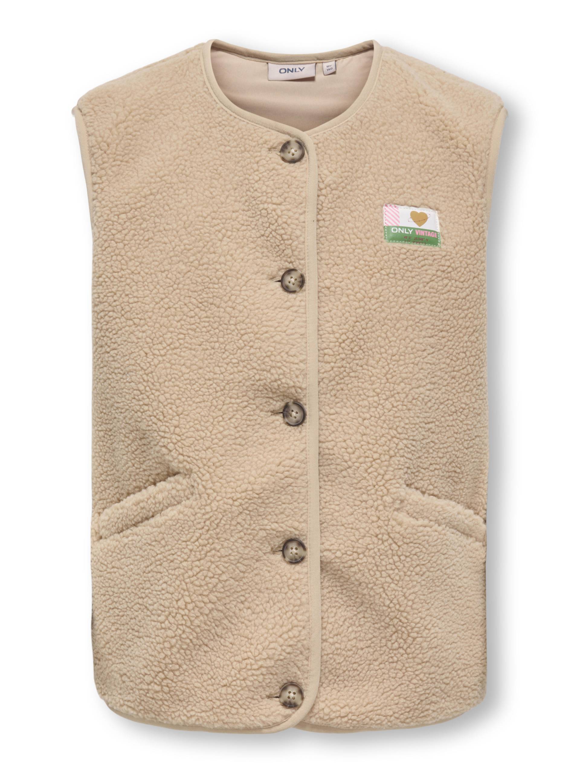 KIDS ONLY - KOGBABY LIFE TEDDY VEST CS PNT cuban sand - Gr. - 140 von KIDS ONLY