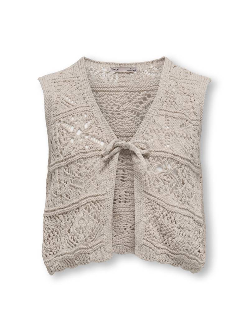 KIDS ONLY - KOGBEACH LIFE S/L VEST KNT pumice stone von KIDS ONLY