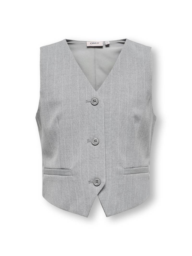 KIDS ONLY - KOGBRIE PINSTRIPE WAISTCOAT TLR light grey melange - Gr. - 158 von KIDS ONLY