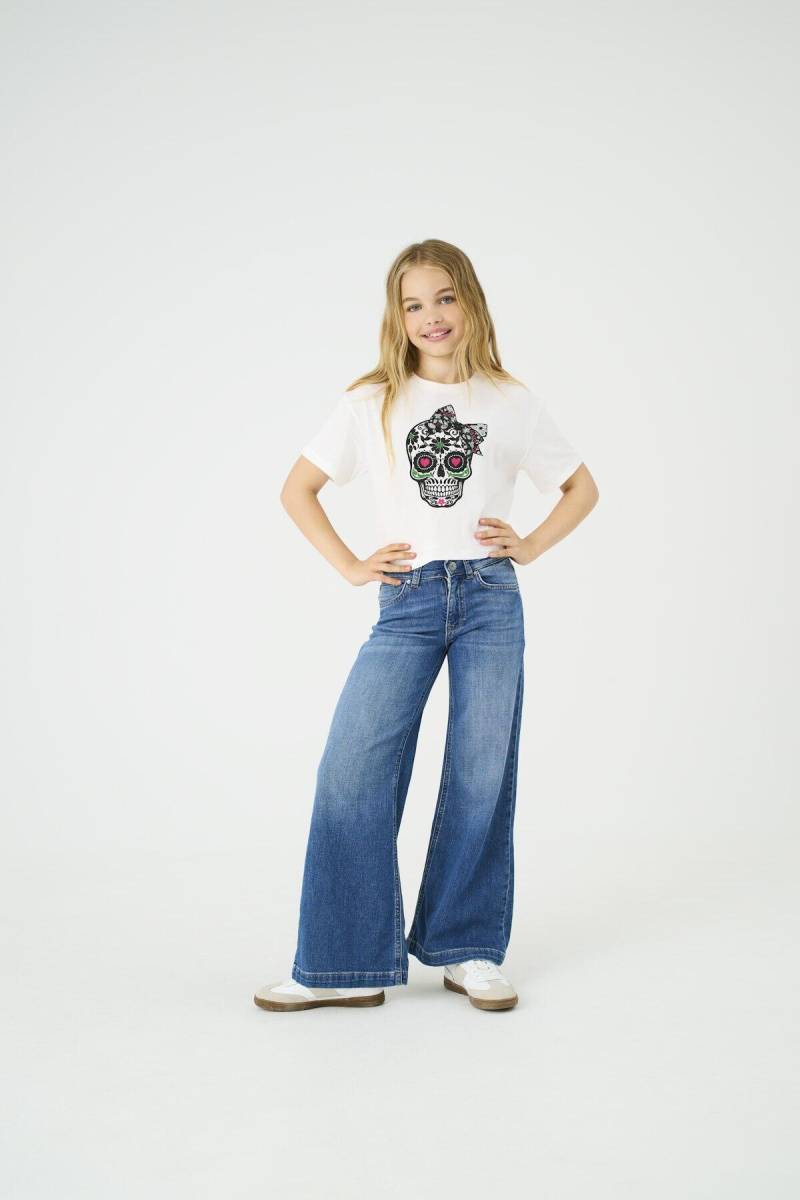 KIDS ONLY - KOGCALIFORNIA MW WIDE FLARED REA NOOS dark medium blue denim - Gr. - 146 von KIDS ONLY
