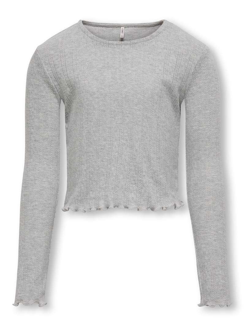 KIDS ONLY - KOGCARLOTTA L/S TOP JRS light grey melange von KIDS ONLY