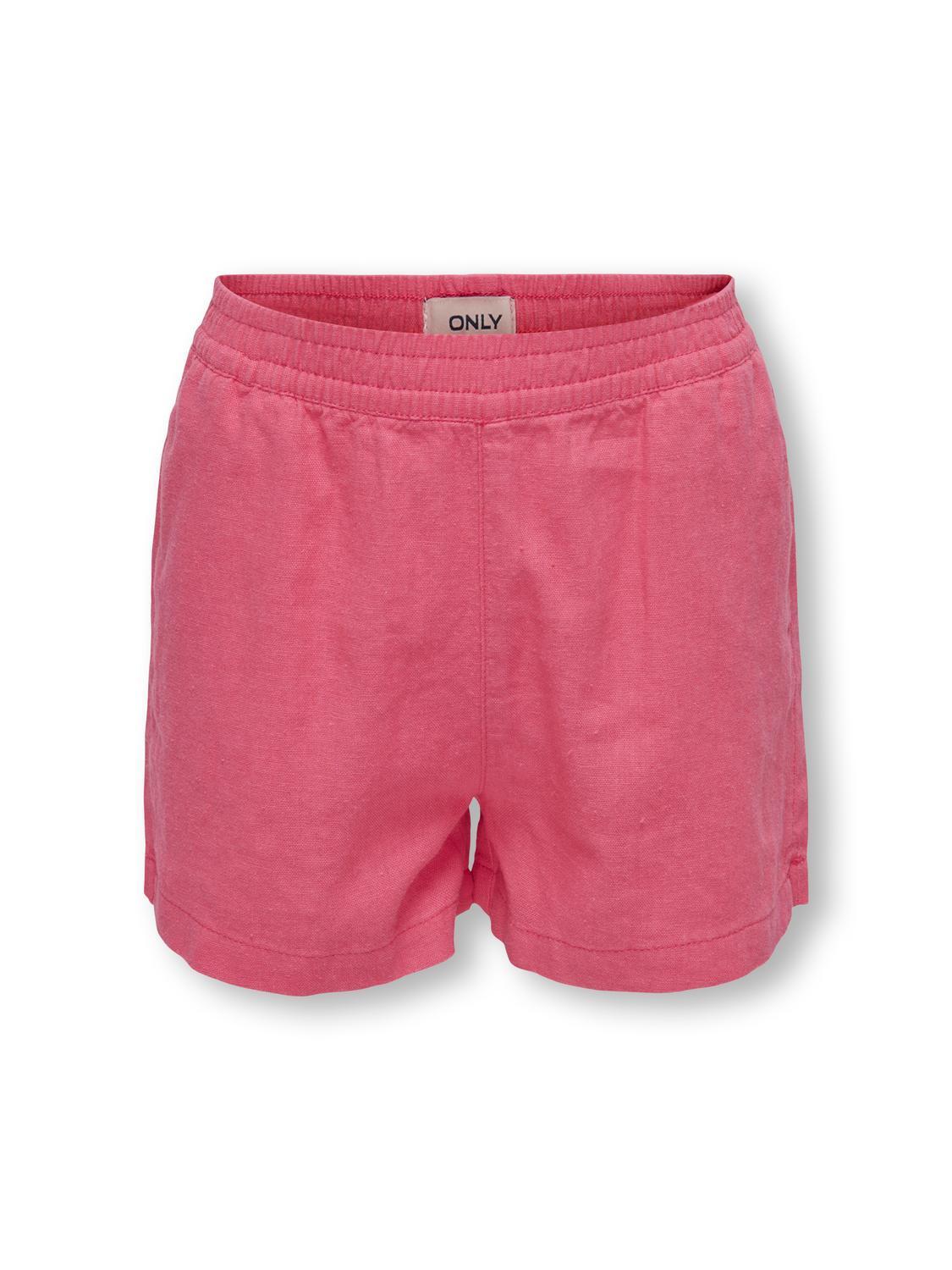 KIDS ONLY - KOGCARO LINEN BL PULL-UP SHORTS PNT camellia rose - Gr. - 158 von KIDS ONLY