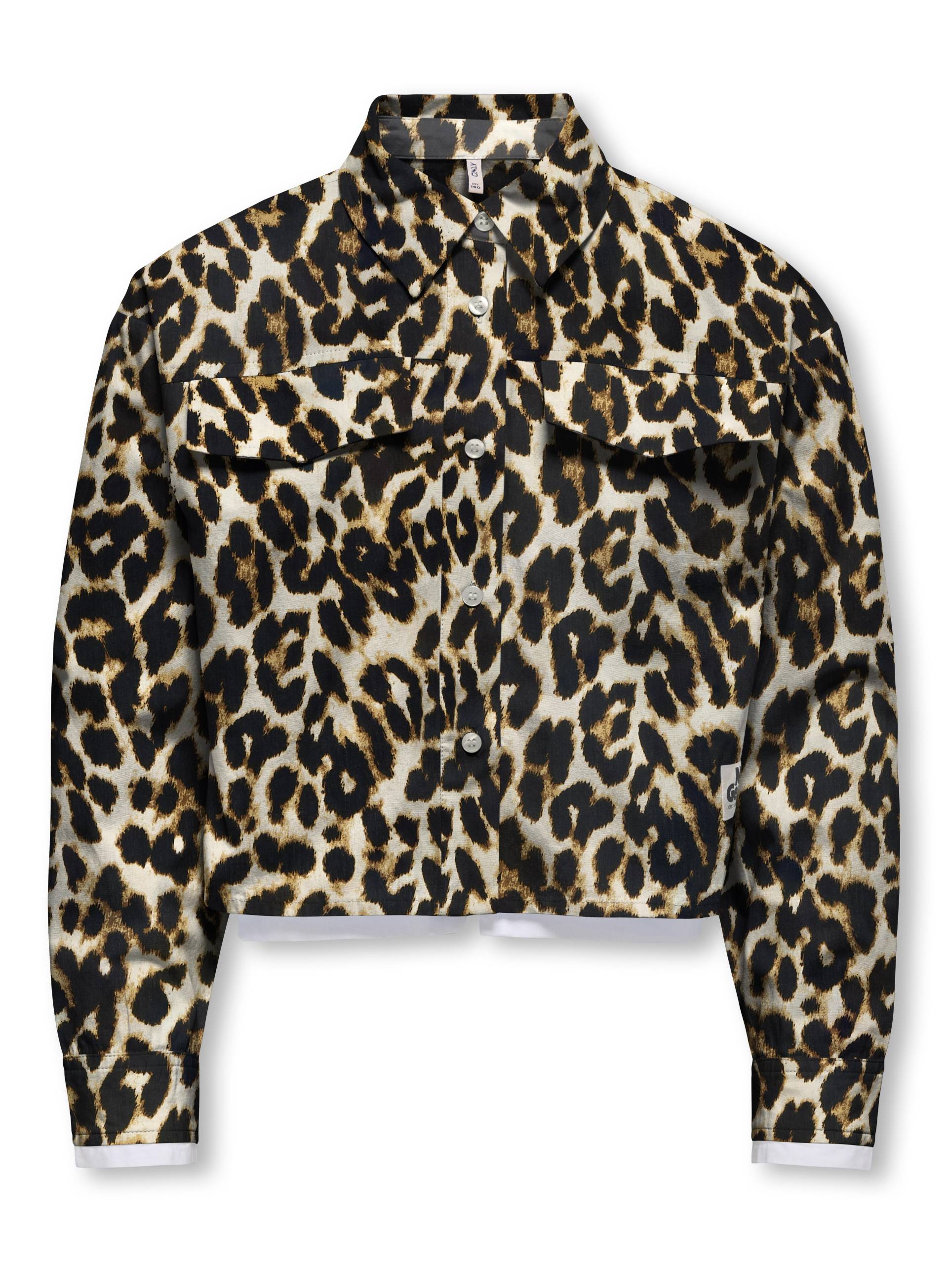 KIDS ONLY - KOGCLARA SHORT OVZ LABEL SHIRT WVN black - Gr. - 158 von KIDS ONLY