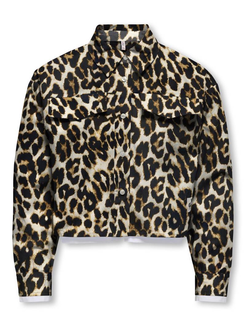 KIDS ONLY - KOGCLARA SHORT OVZ LABEL SHIRT WVN black - Gr. - 158 von KIDS ONLY