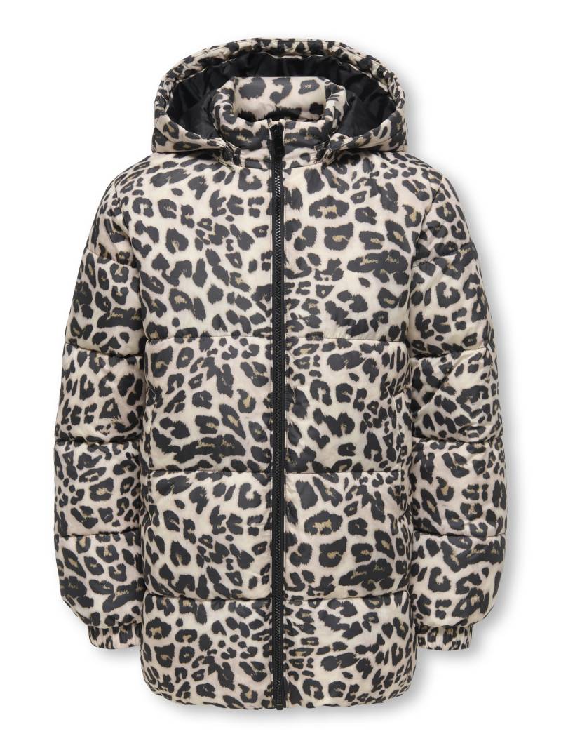 KIDS ONLY - KOGDALIA PUFFER AOP JACKET CS OTW silver mink - Gr. - 128 von KIDS ONLY