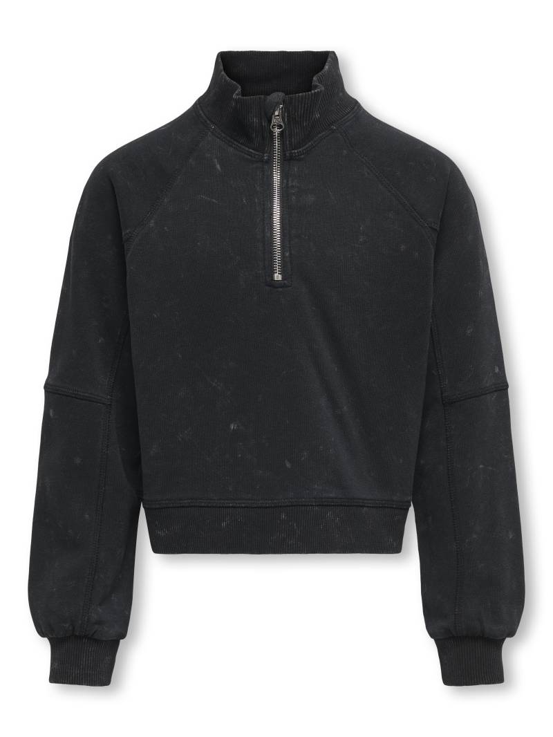 KIDS ONLY - KOGDONNA L/S HALF ZIP WASHED UB SWT black von KIDS ONLY