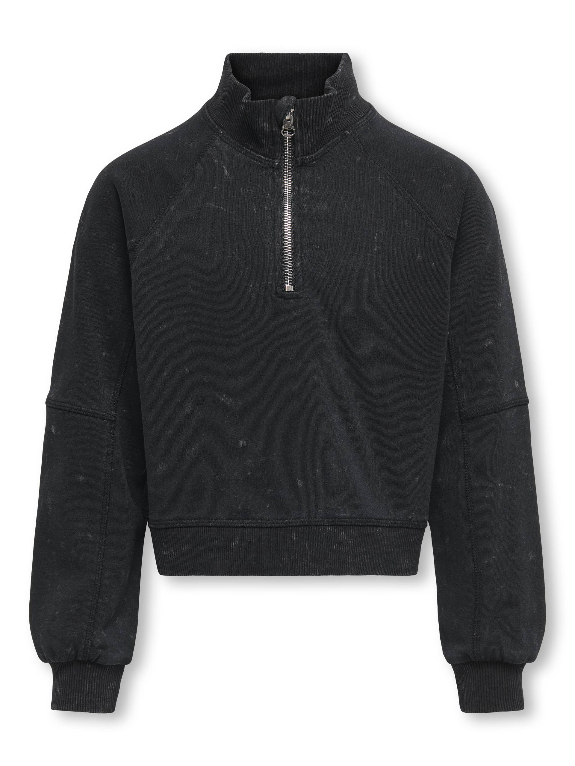 KIDS ONLY - KOGDONNA L/S HALF ZIP WASHED UB SWT black von KIDS ONLY