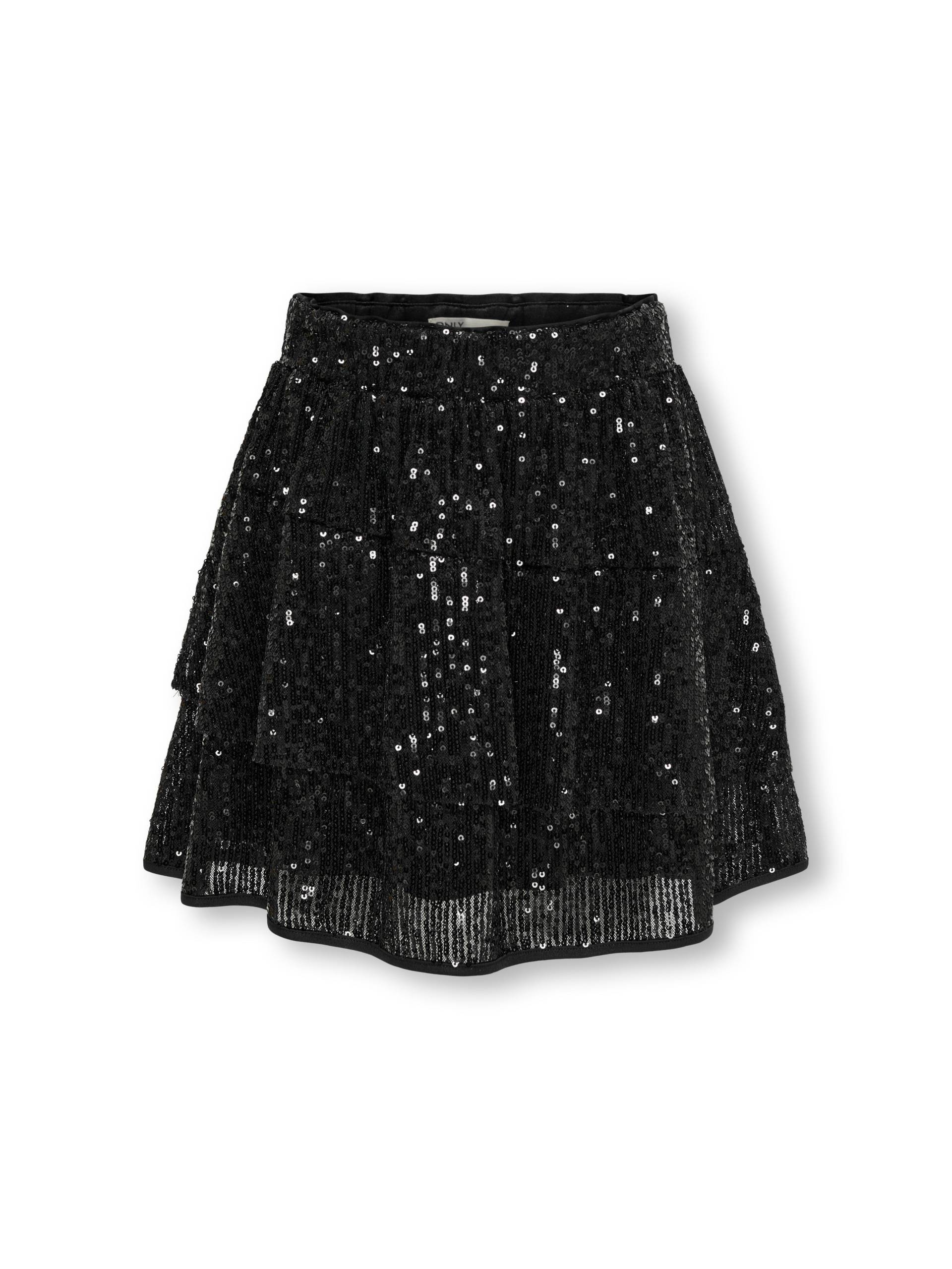KIDS ONLY - KOGFRANSA SEQUIN ASSYMETRIC SKIRT TLR black - Gr. - 158 von KIDS ONLY