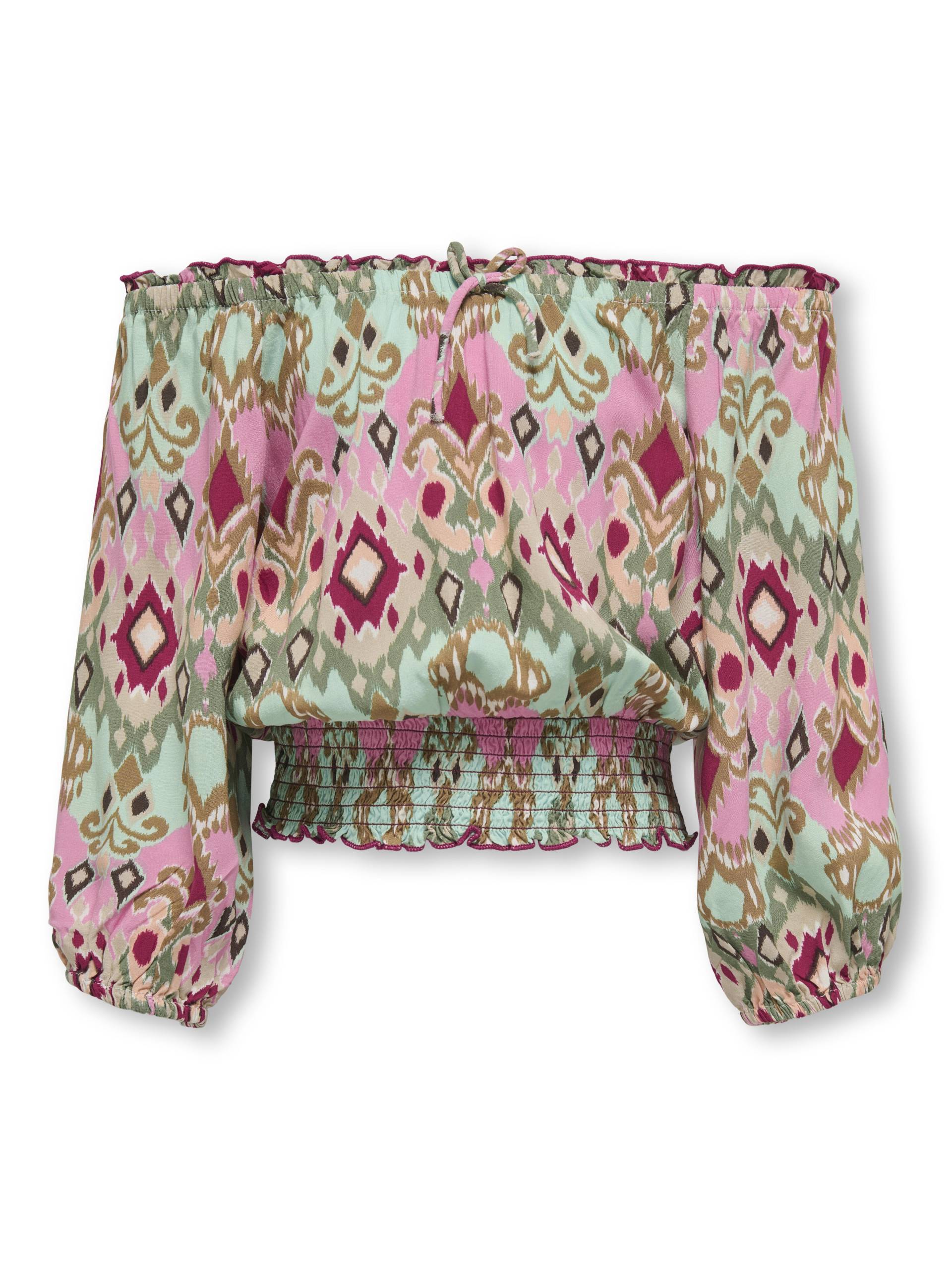 KIDS ONLY - KOGGLOW LIFE OFF SHOULDER TOP AOP WVN - Gr. - 152 von KIDS ONLY