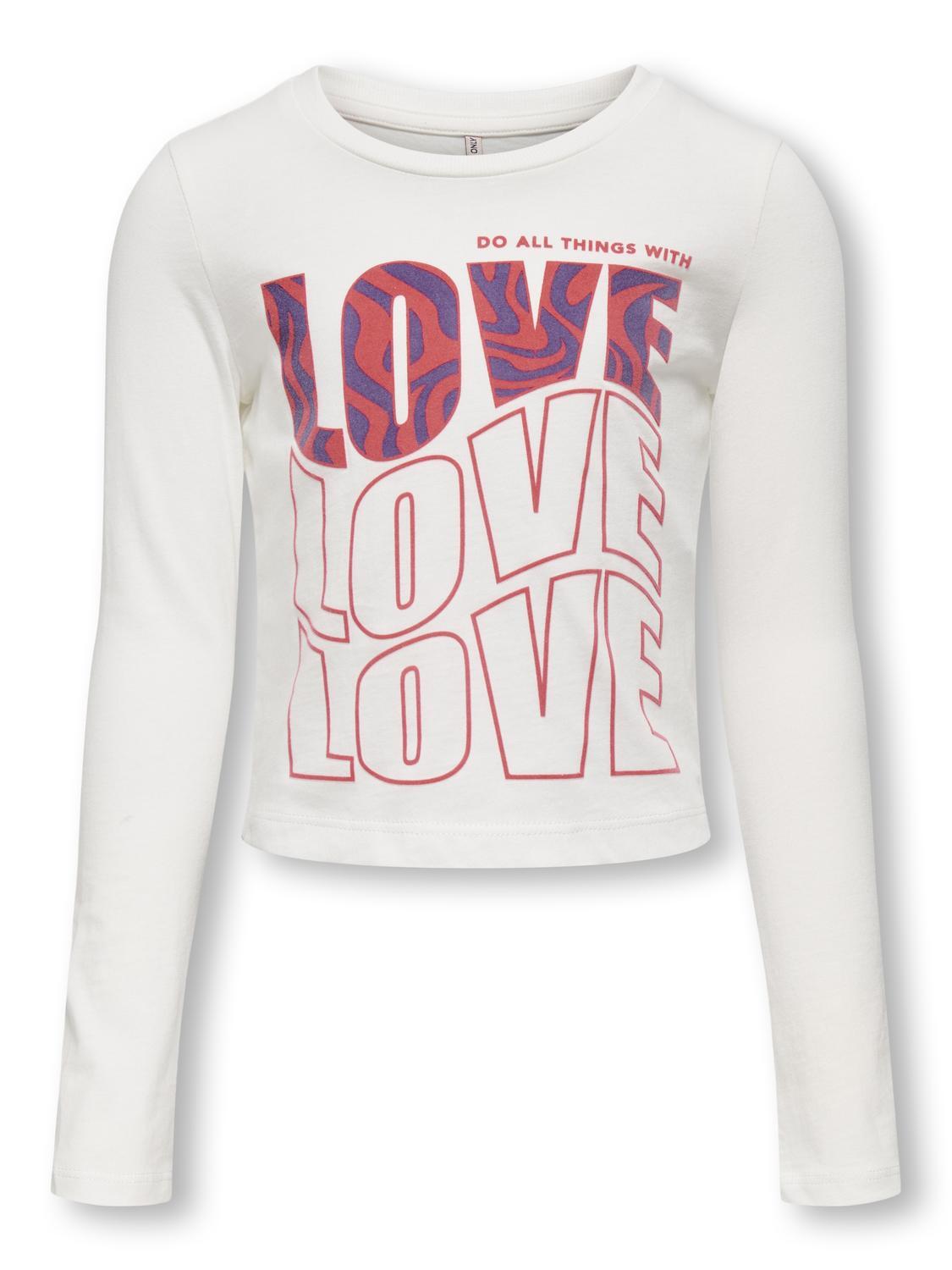 KIDS ONLY - KOGHALEY L/S CITY TOP BOX JRS cloud dancer von KIDS ONLY