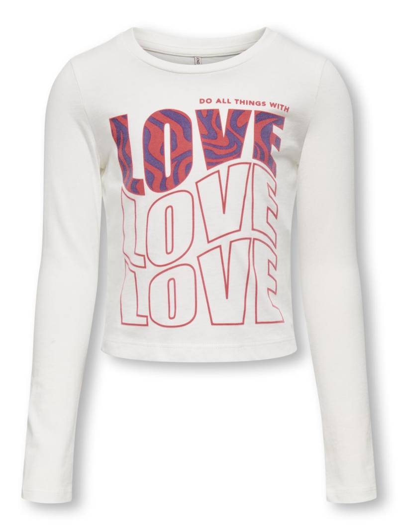 KIDS ONLY - KOGHALEY L/S CITY TOP BOX JRS cloud dancer von KIDS ONLY