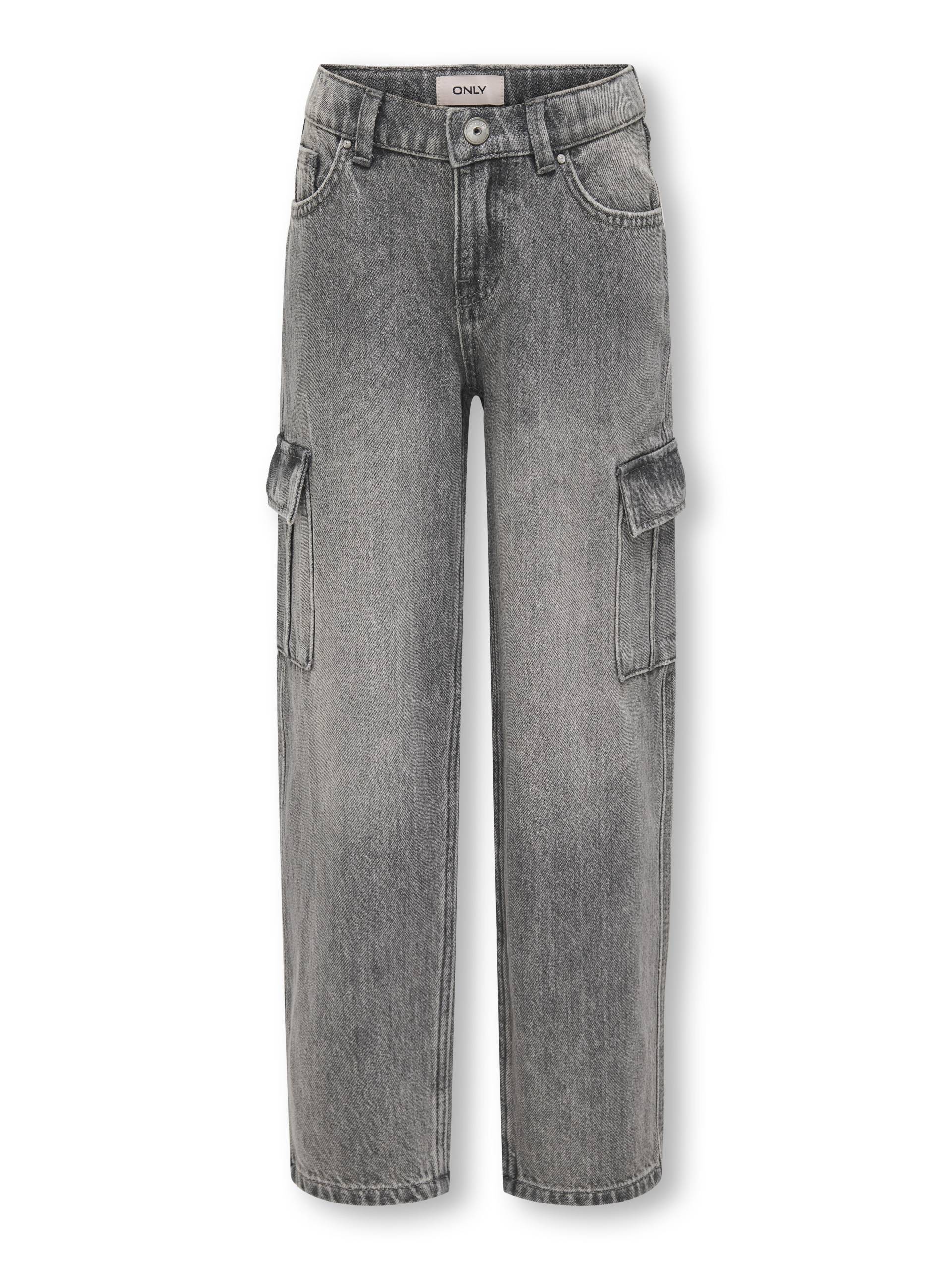 KIDS ONLY - KOGHARMONY WIDE CRGO CARROT AZG414 NOOS dark grey denim - Gr. - 140 von KIDS ONLY
