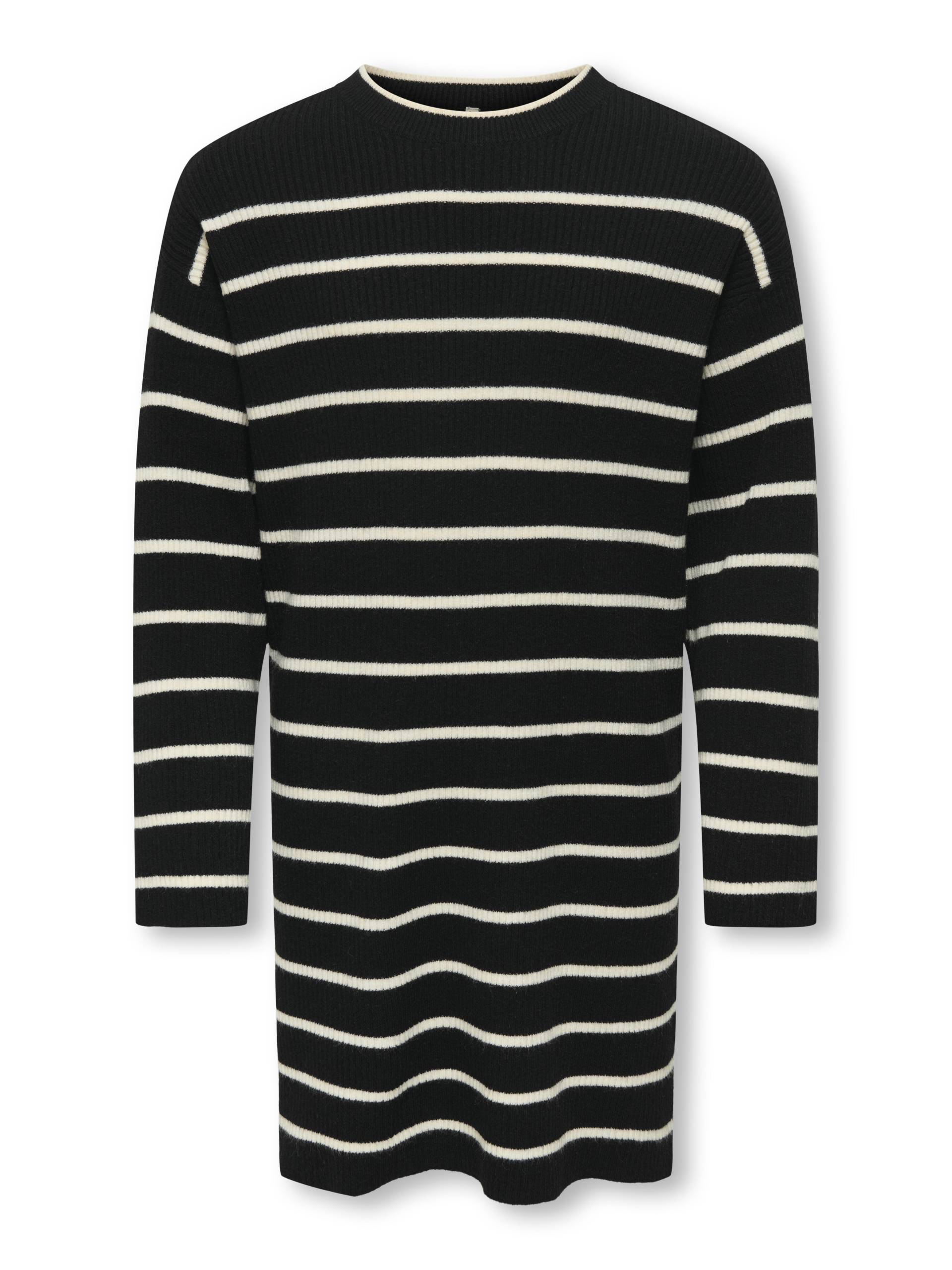 KIDS ONLY - KOGIBI LS O-NECK DRESS CP KNT black von KIDS ONLY