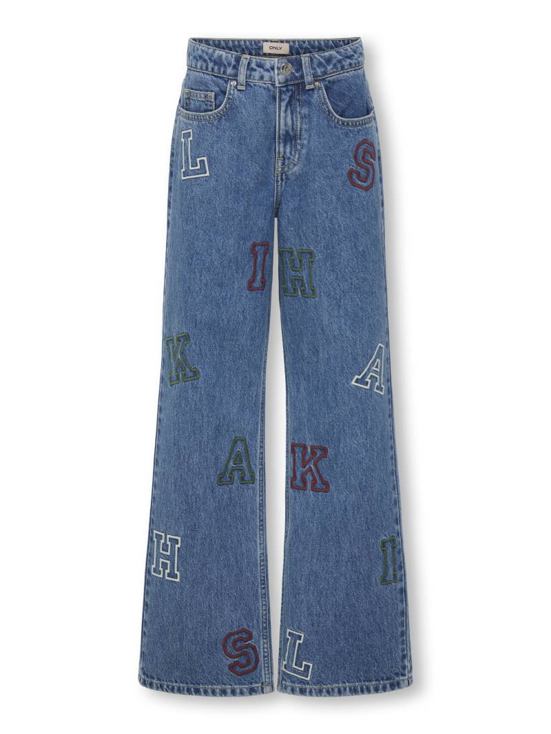 KIDS ONLY - KOGJUICY HW WIDE LEG COLLEGE JEANS DNM medium blue denim - Gr. - 146 von KIDS ONLY