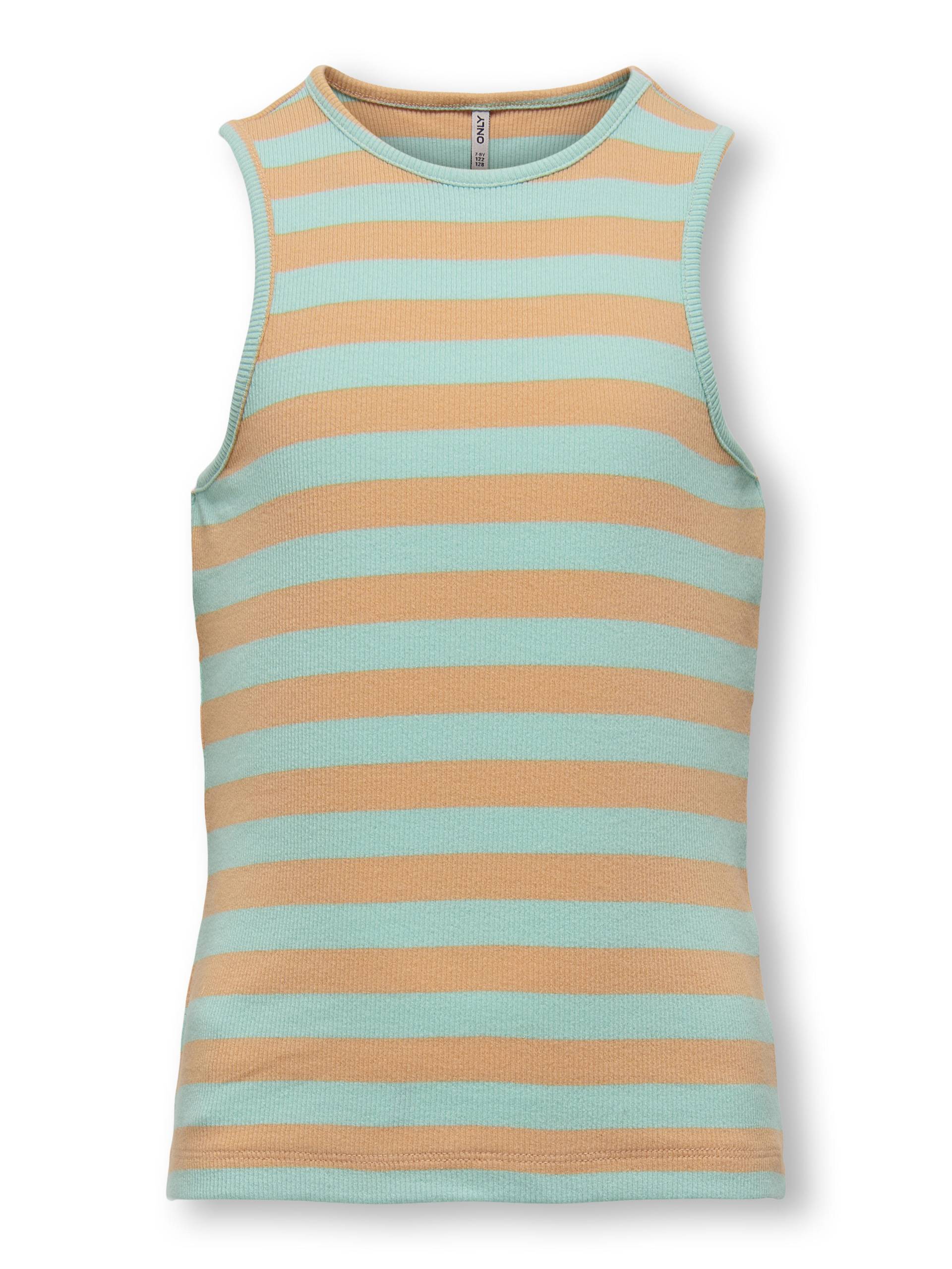 KIDS ONLY - KOGKENYA RIB STRIPE TANK TOP JRS orange chiffon von KIDS ONLY