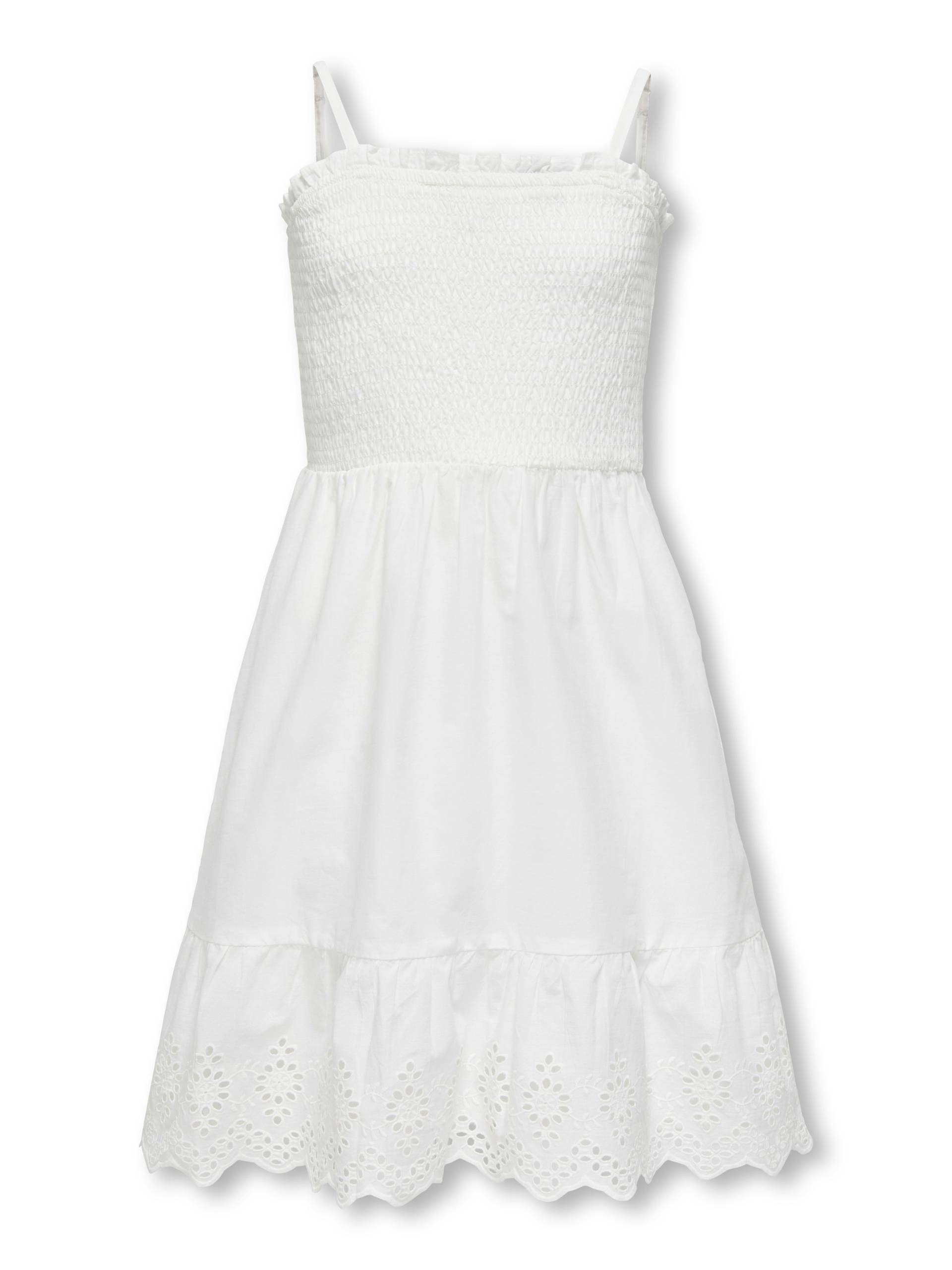 KIDS ONLY - KOGLOU LIFE EMB SMOCK DRESS WVN cloud dancer - Gr. - 164 von KIDS ONLY