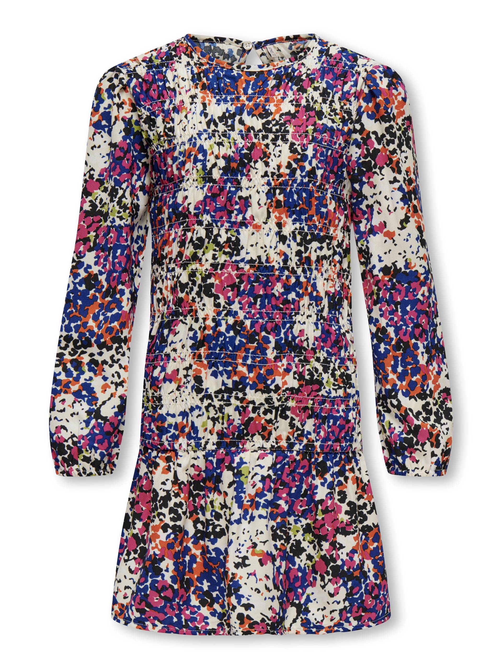 KIDS ONLY - KOGLUVA L/S AOP SMOCK DRESS PTM cloud dancer - Gr. - 158 von KIDS ONLY