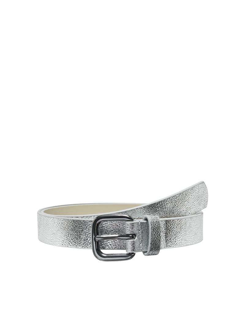KIDS ONLY - KOGMADELINE SHINY PU JEANS BELT ACC silver - Gr. - 85 von KIDS ONLY