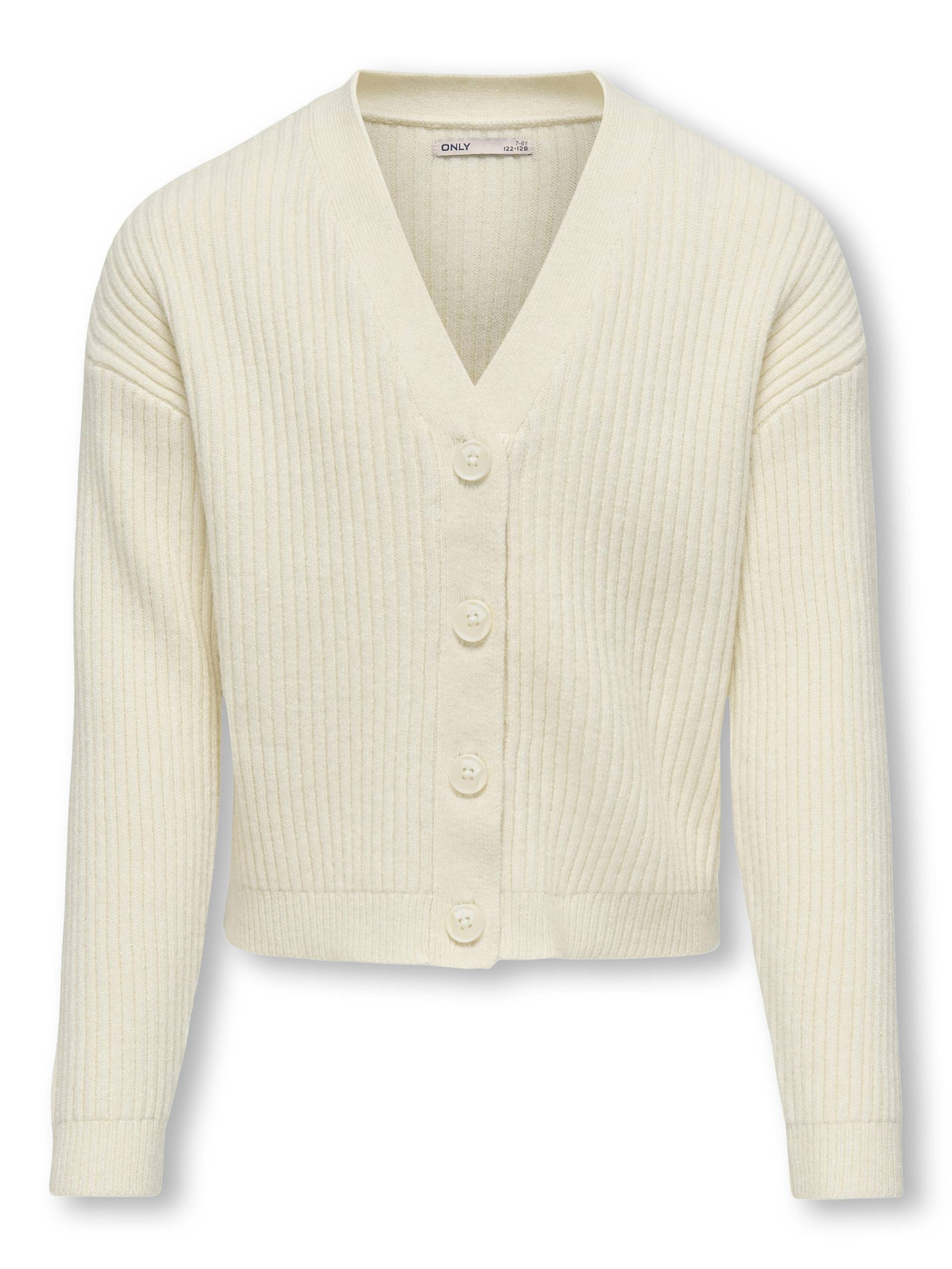 KIDS ONLY - KOGMANDY LS SHORT BOXY CARDIGAN KNT NOOS birch von KIDS ONLY