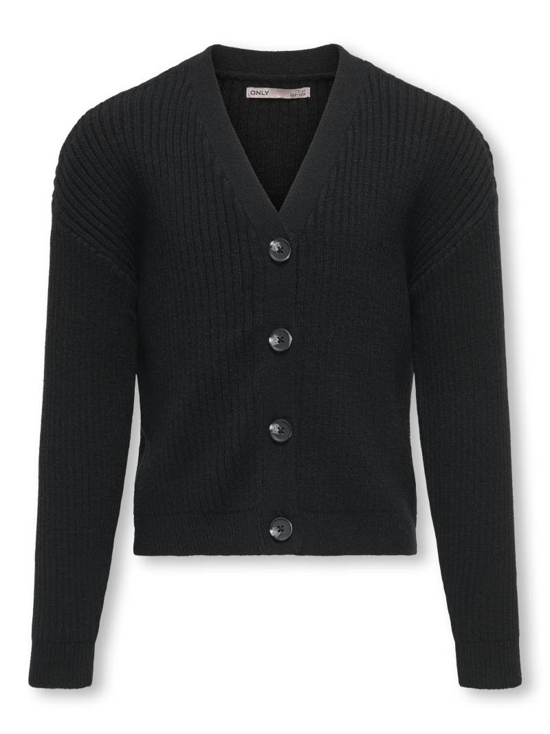 KIDS ONLY - KOGMANDY LS SHORT BOXY CARDIGAN KNT NOOS black von KIDS ONLY