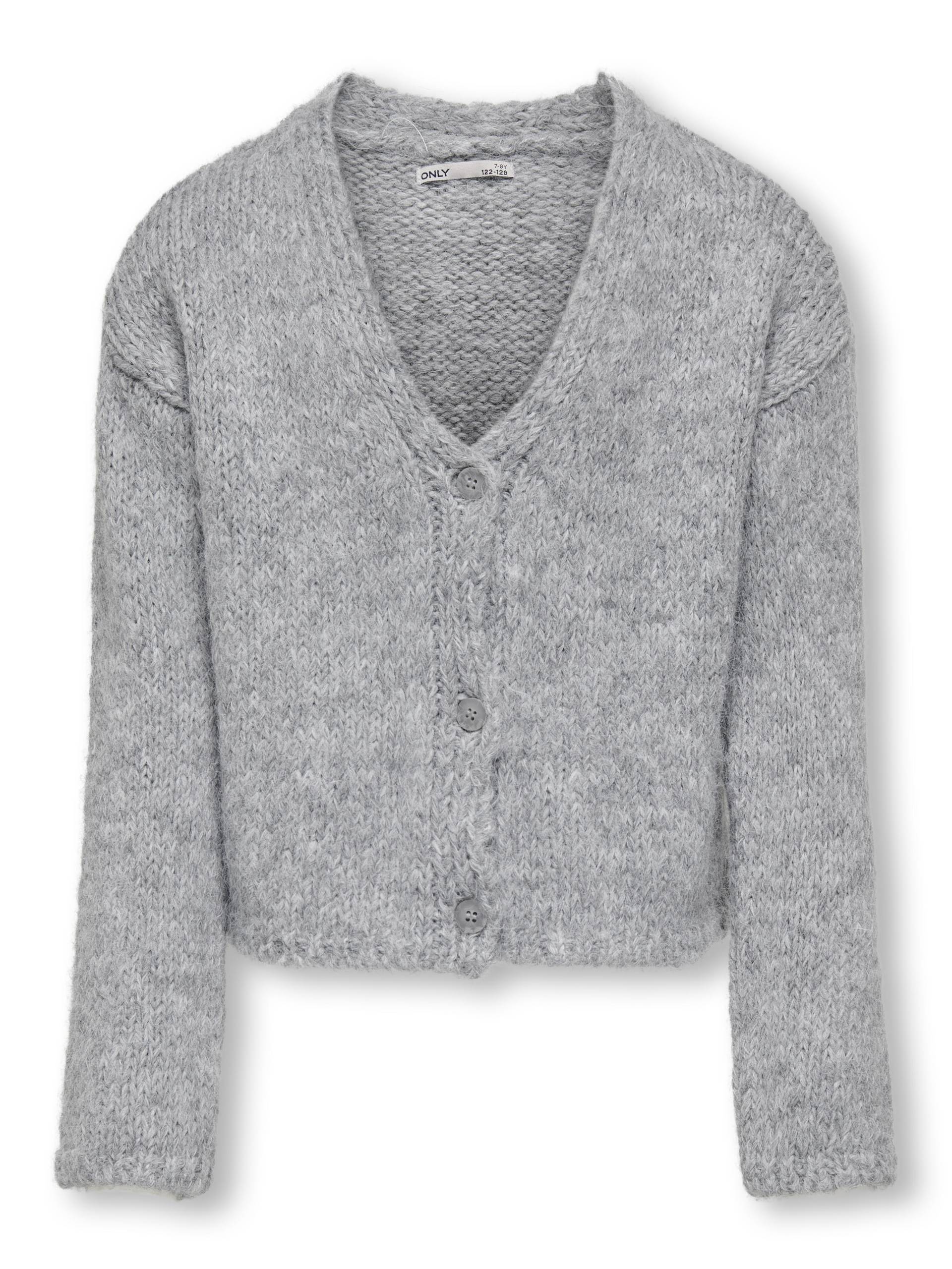 KIDS ONLY - KOGMARIE LS V-NECK CARDIGAN KNT light grey melange von KIDS ONLY