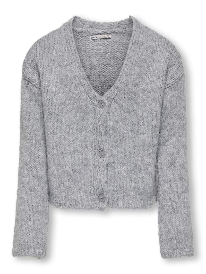 KIDS ONLY - KOGMARIE LS V-NECK CARDIGAN KNT light grey melange von KIDS ONLY