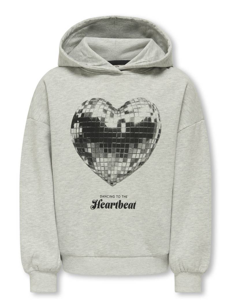 KIDS ONLY - KOGMARITA LIFE L/S LOOSE HOODIE SWT light grey melange von KIDS ONLY