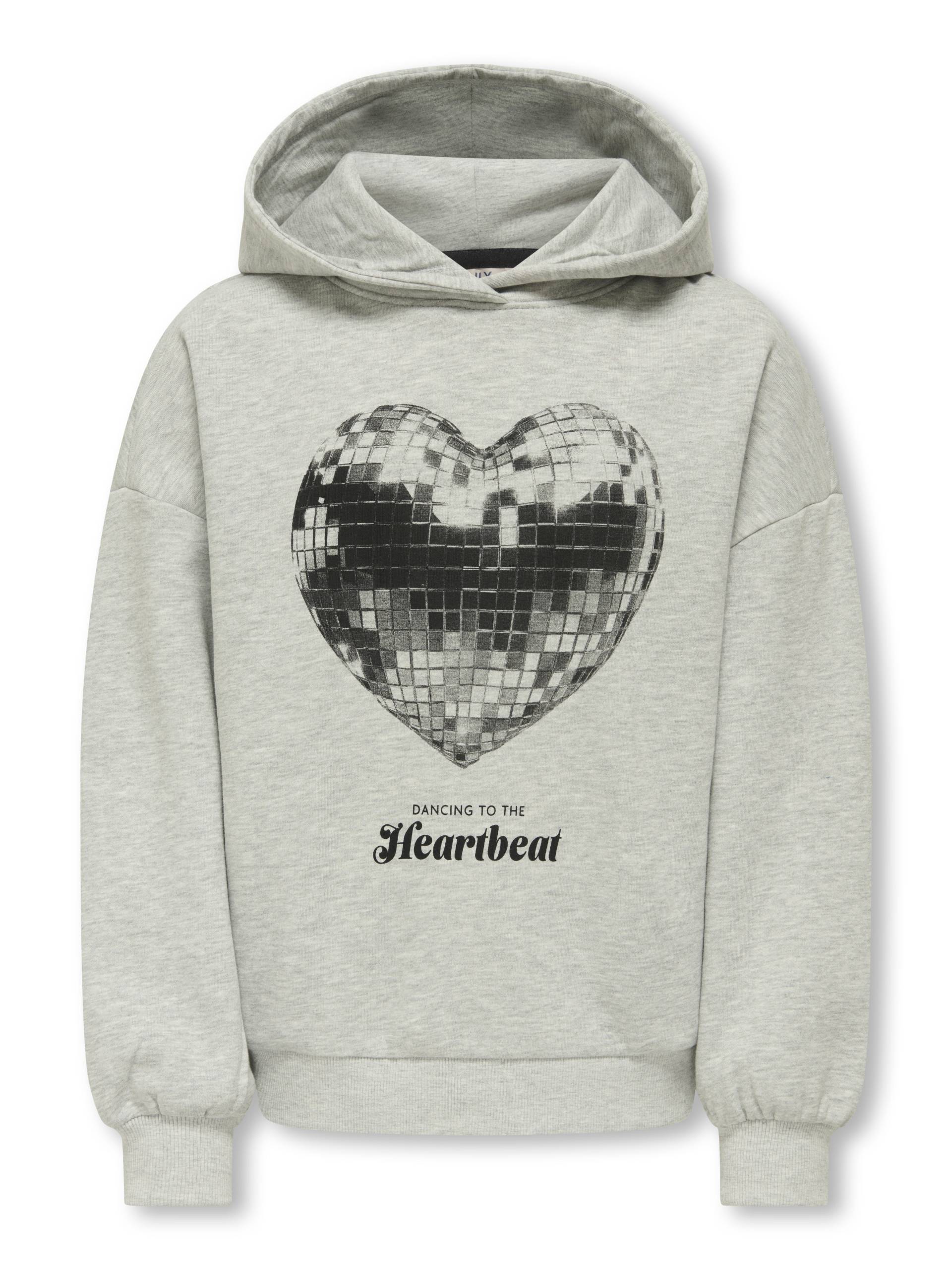 KIDS ONLY - KOGMARITA LIFE L/S LOOSE HOODIE SWT light grey melange von KIDS ONLY