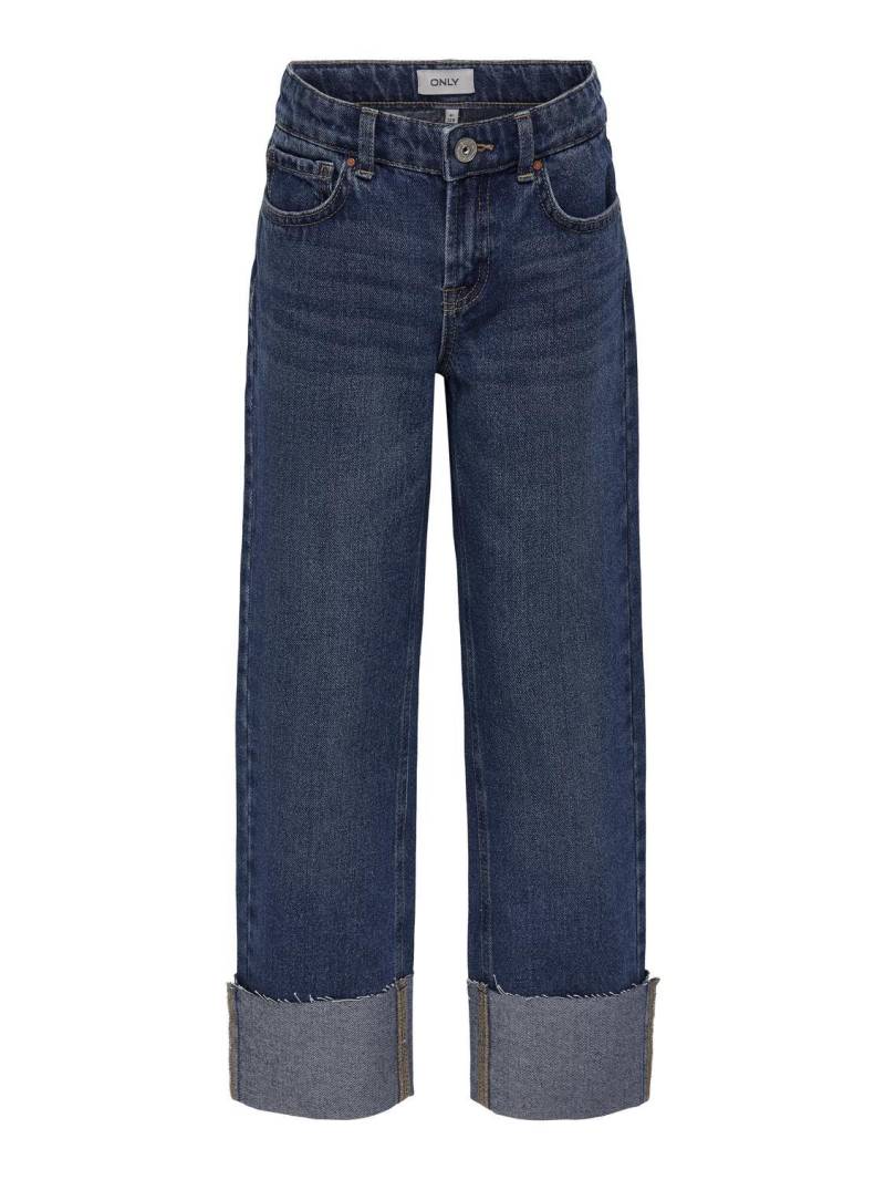 KIDS ONLY - KOGMEGAN STRAIGHT FOLD UP DNM PIM dark blue denim - Gr. - 164 von KIDS ONLY