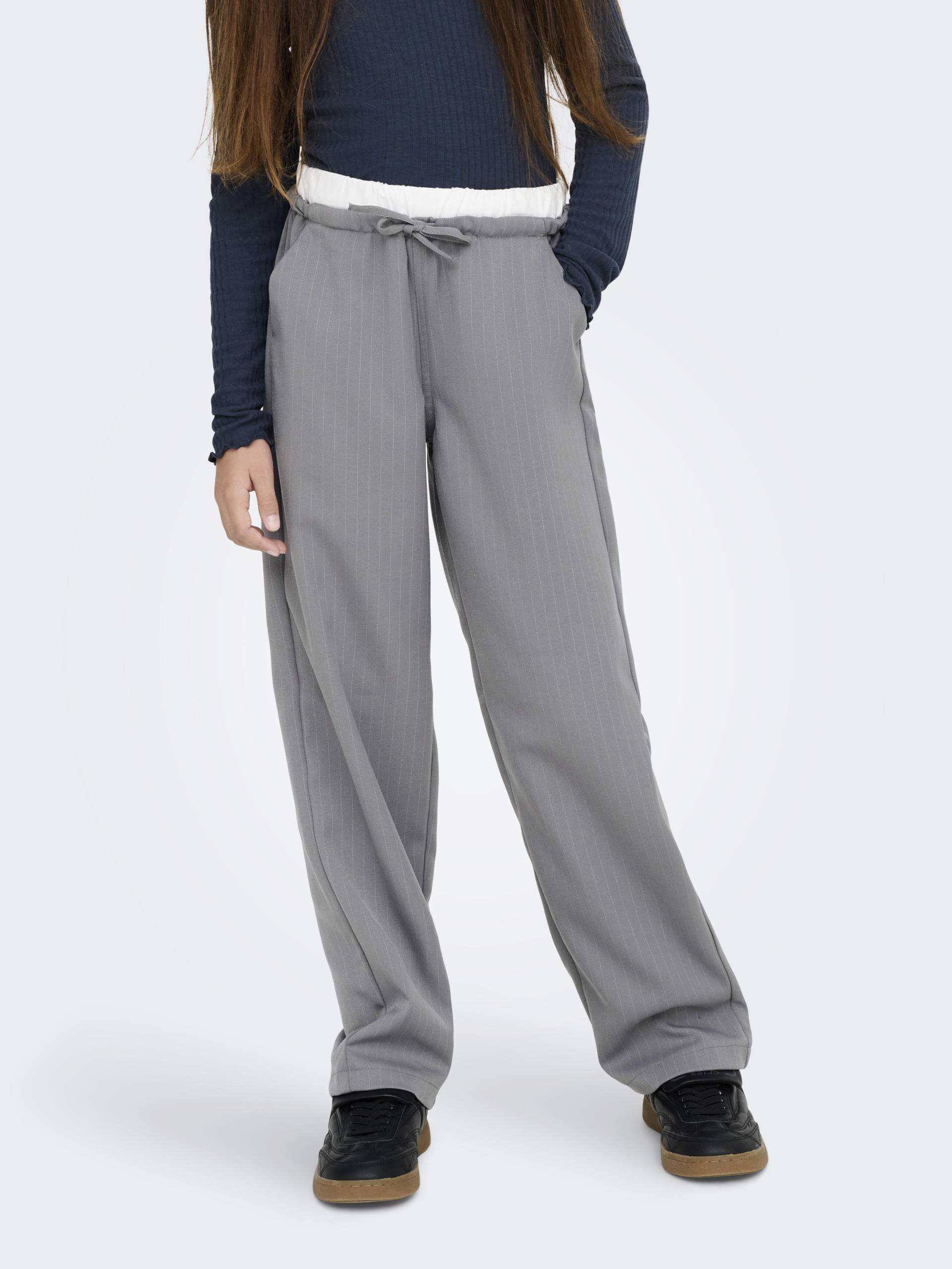 KIDS ONLY - KOGMILEY LIFE PINSTR. BOXER STR PANT PNT medium grey melange - Gr. - 152 von KIDS ONLY