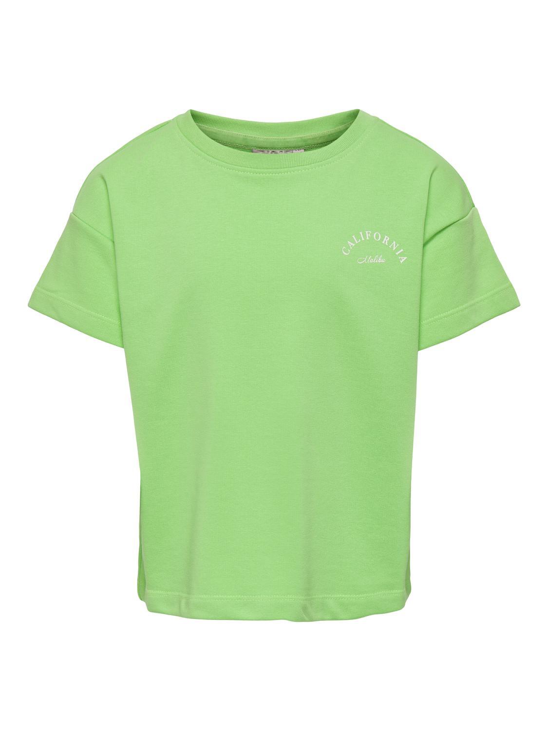 KIDS ONLY - KOGMINDY S/S O-NECK UB SWT summer green von KIDS ONLY