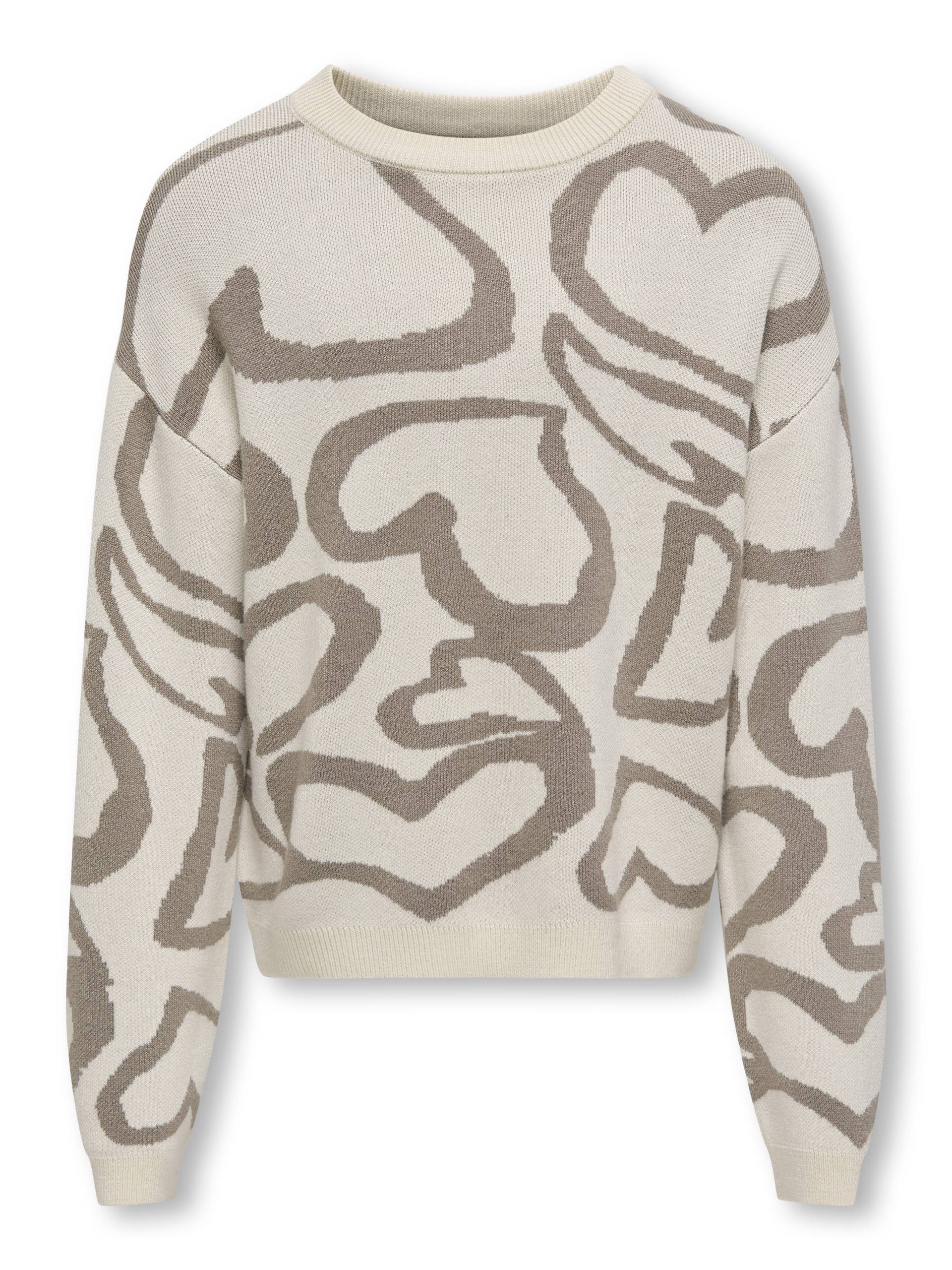 KIDS ONLY - KOGMONTANA LS JQ LOOSE O-NECK CP KNT birch von KIDS ONLY