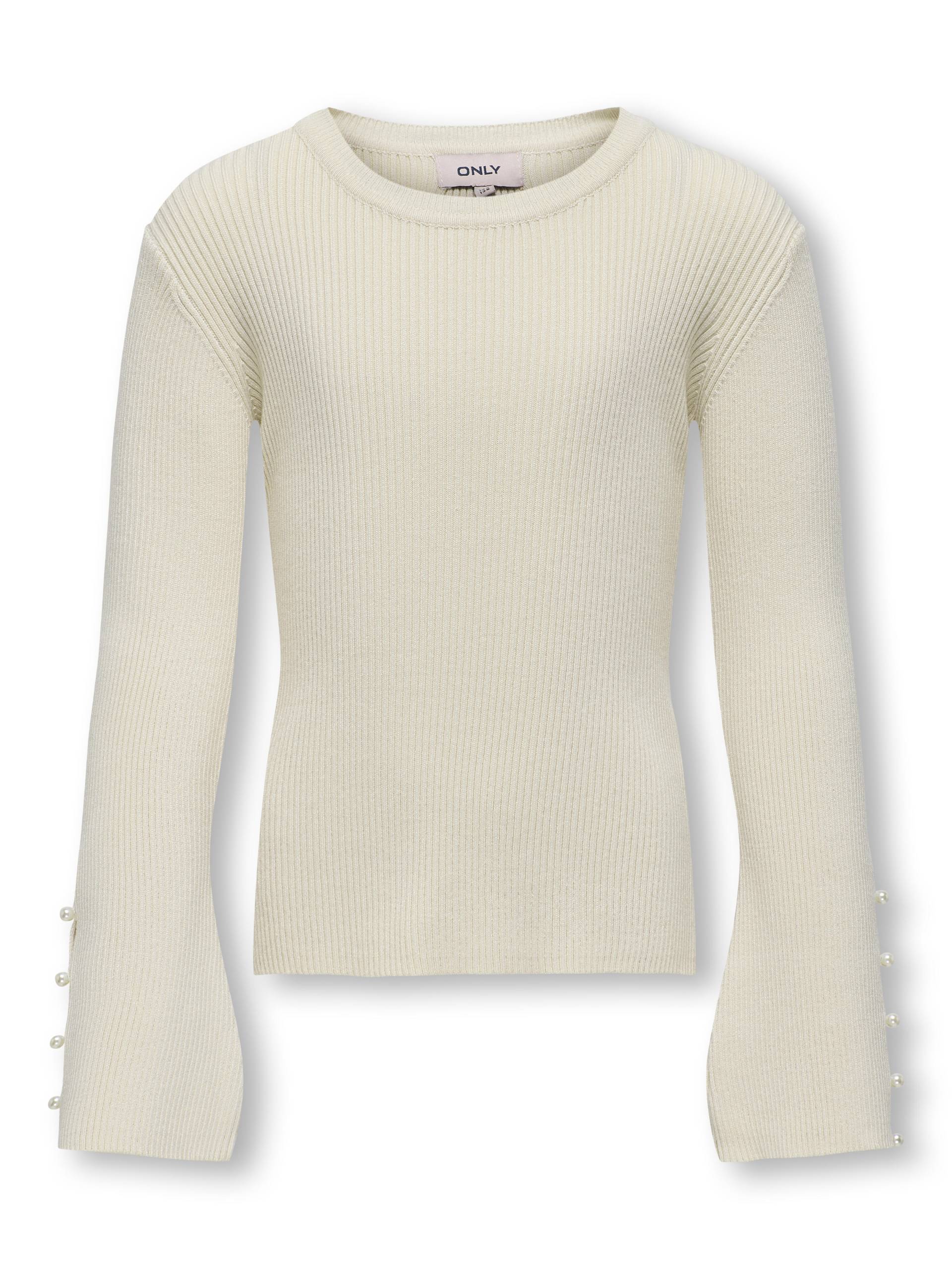 KIDS ONLY - KOGNATASHA LIFE LS O-NECK PEARL CP KNT birch von KIDS ONLY