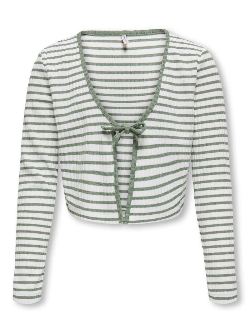KIDS ONLY - KOGNELLA STRIPED L/S CARDIGAN JRS cloud dancer von KIDS ONLY