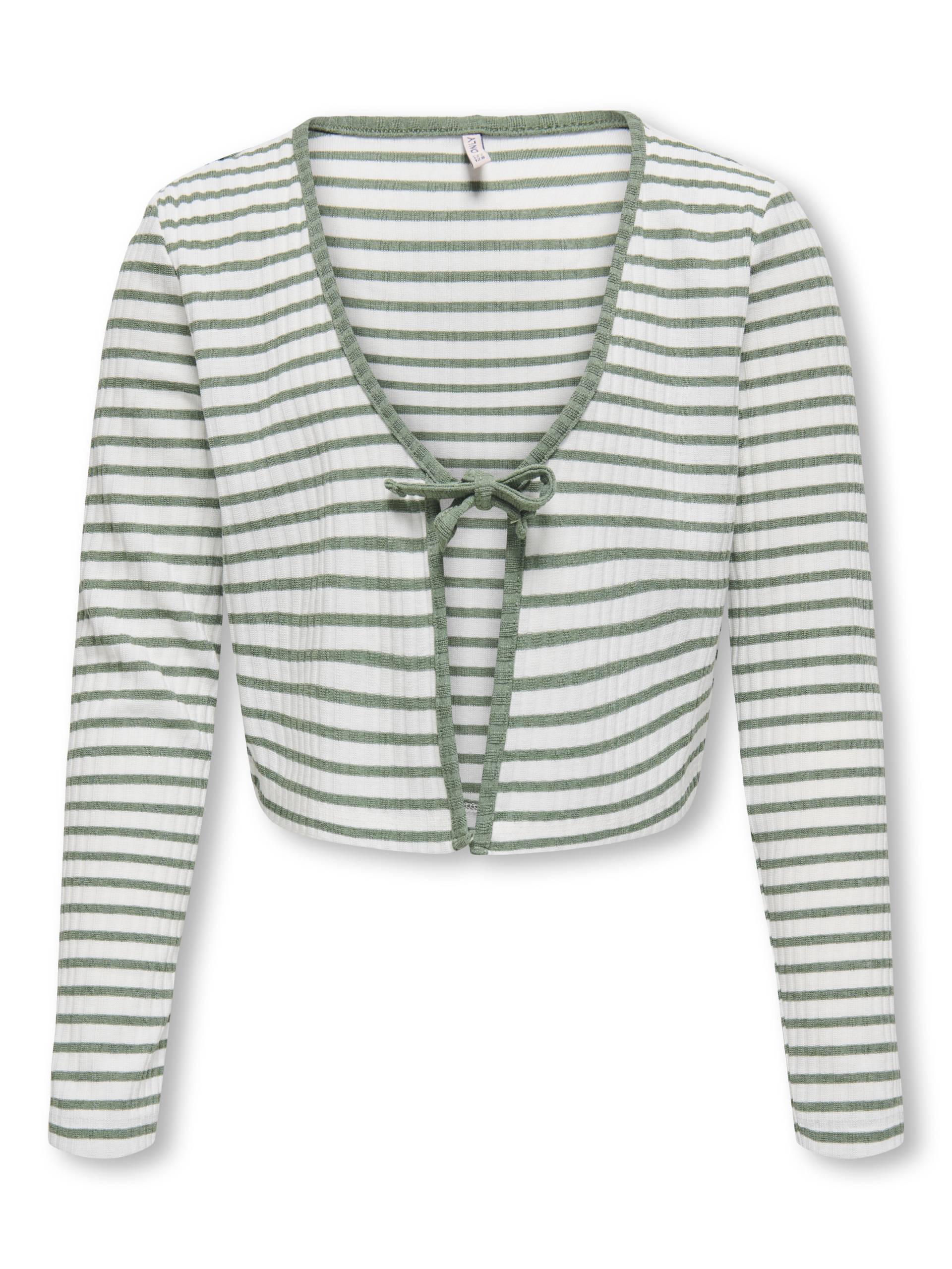 KIDS ONLY - KOGNELLA STRIPED L/S CARDIGAN JRS cloud dancer von KIDS ONLY