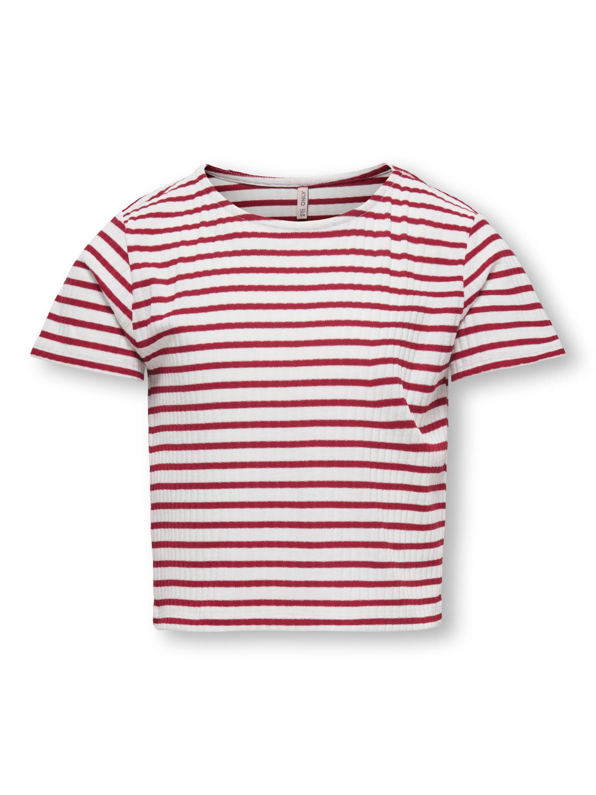 KIDS ONLY - KOGNELLA STRIPED S/S O-NECK TOP JRS NOOS cloud dancer von KIDS ONLY