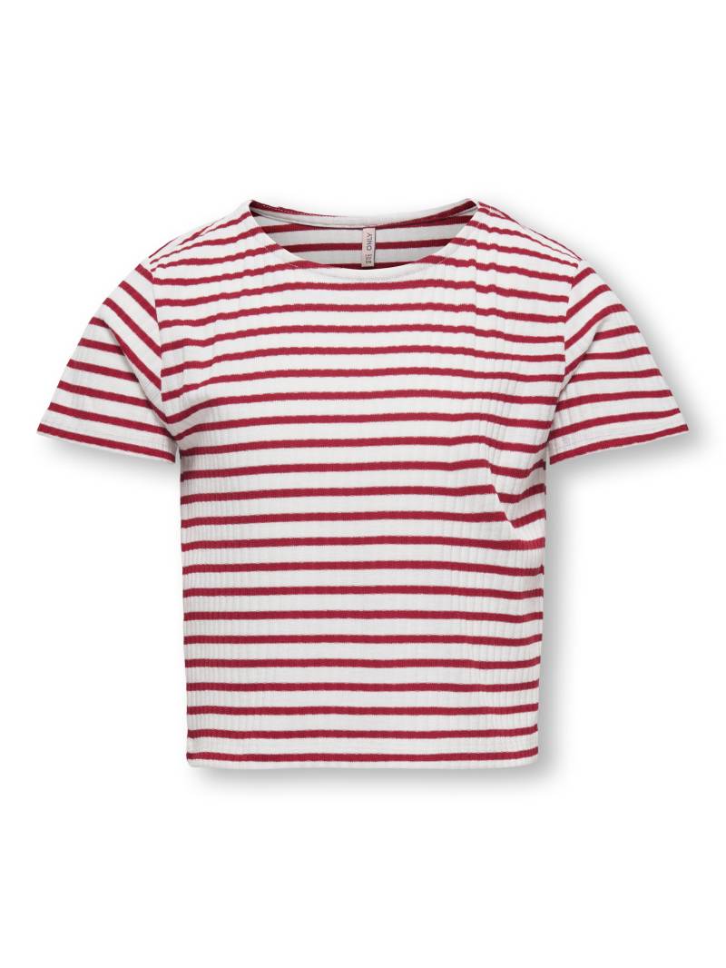 KIDS ONLY - KOGNELLA STRIPED S/S O-NECK TOP JRS NOOS cloud dancer von KIDS ONLY