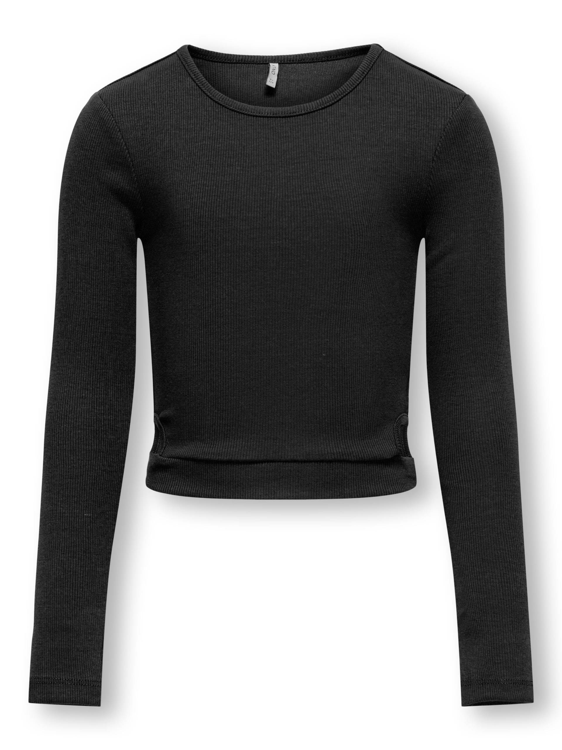 KIDS ONLY - KOGNESSA LIFE L/S CUT OUT TOP BOX JRS black von KIDS ONLY