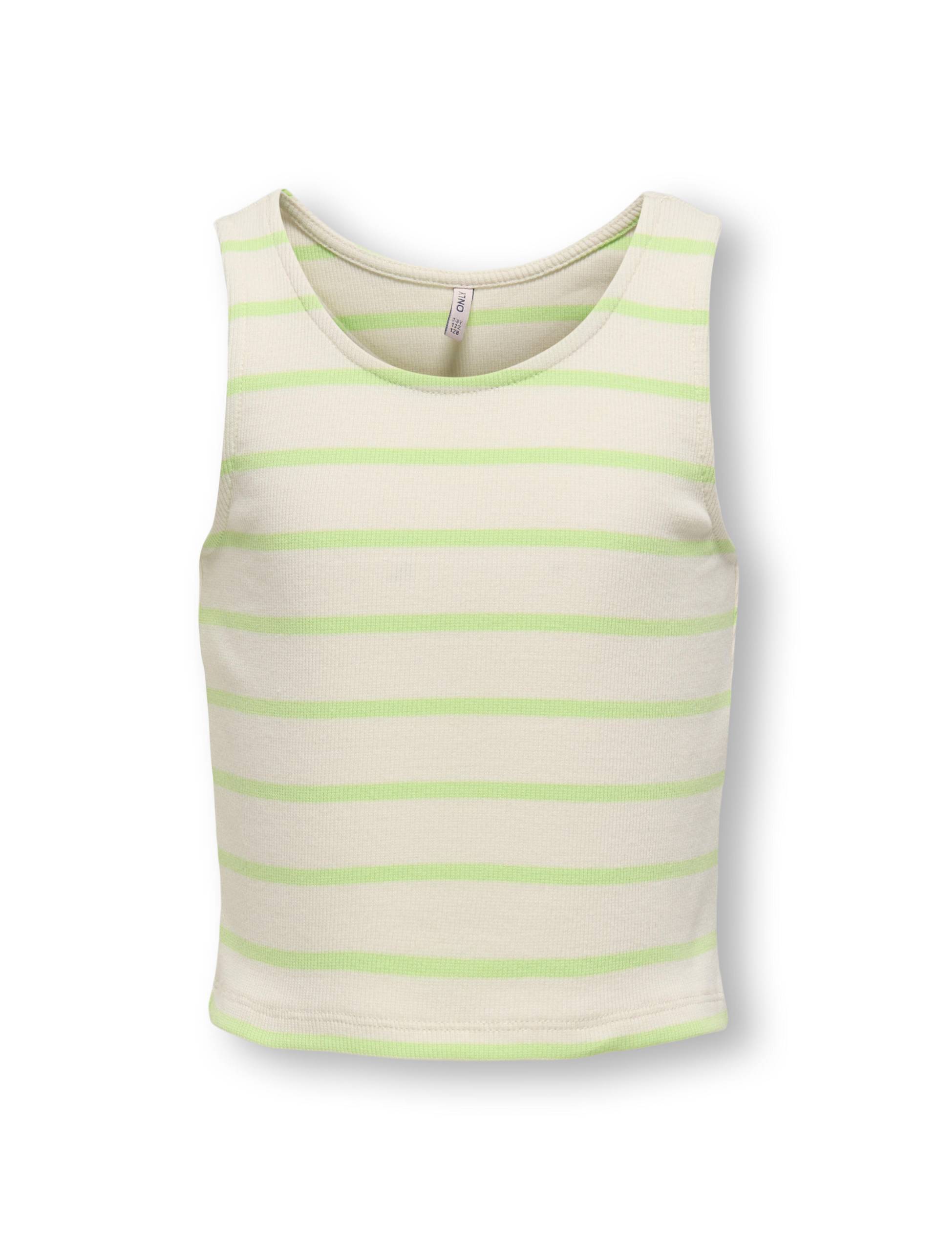 KIDS ONLY - KOGNESSA S/L SHORT STRIPE TOP JRS paradise green von KIDS ONLY
