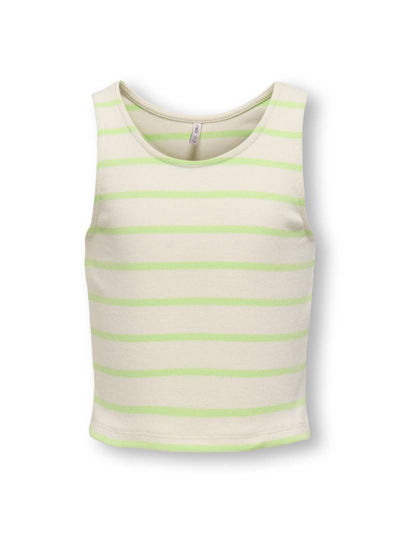 KIDS ONLY - KOGNESSA S/L SHORT STRIPE TOP JRS paradise green von KIDS ONLY