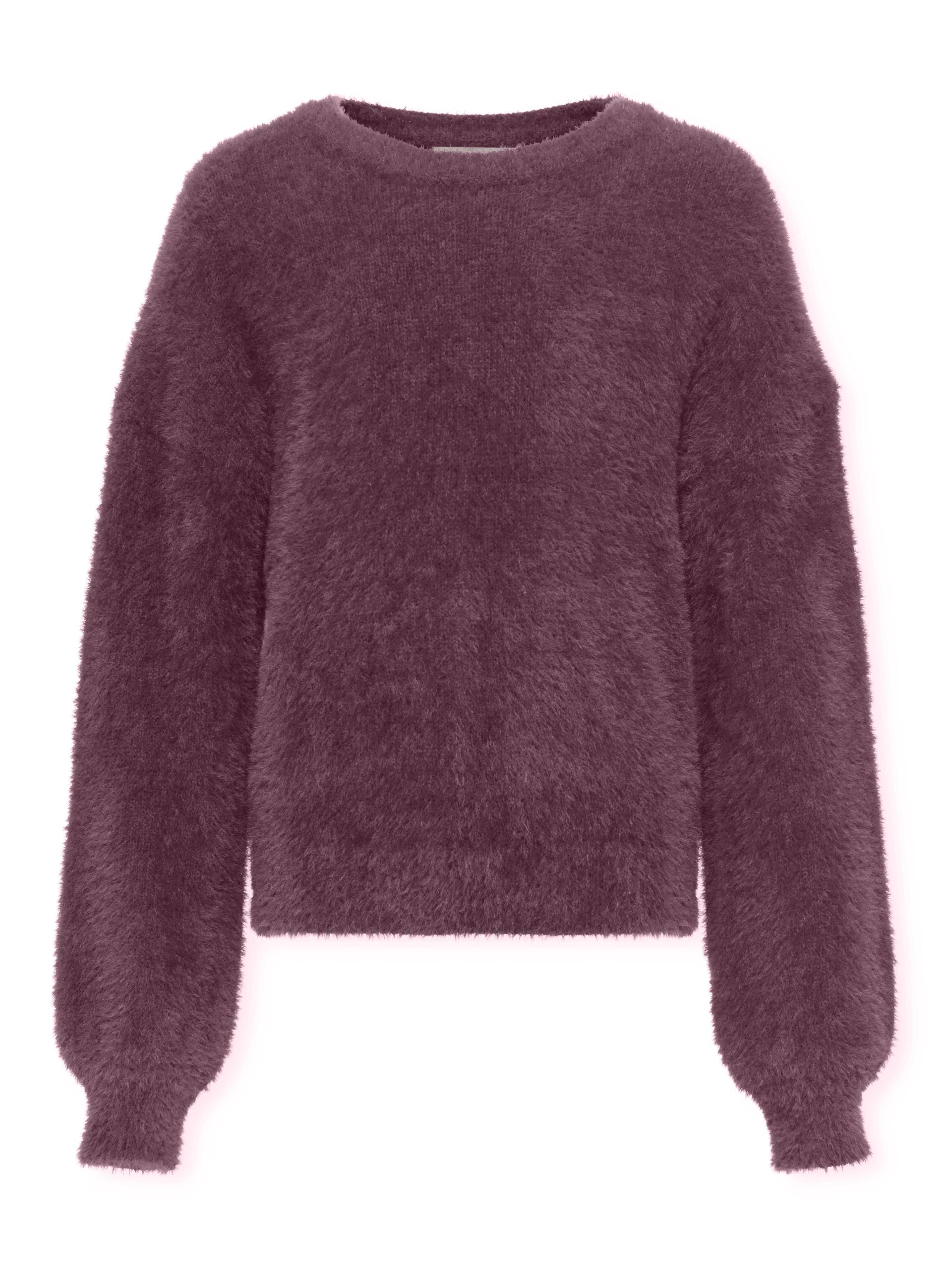 KIDS ONLY - KOGNEWPIUMO L/S PULLOVER KNT NOOS mauve wine von KIDS ONLY