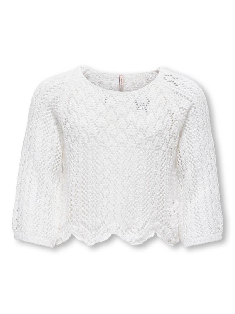 KIDS ONLY - KOGNOLA LIFE 3/4 PULLOVER KNT NOOS cloud dancer von KIDS ONLY