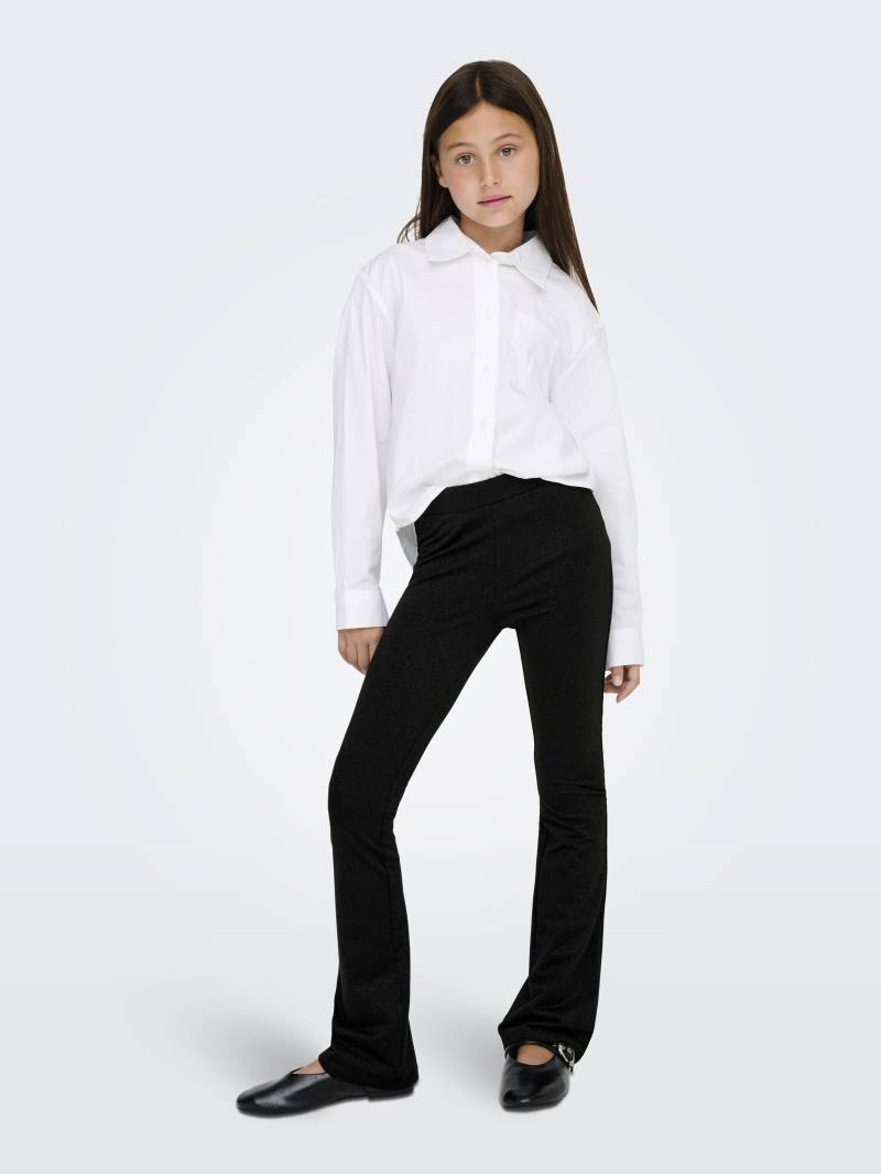KIDS ONLY - KOGROMA GLITTER FLAIRED PANT JRS black - Gr. - 158 von KIDS ONLY