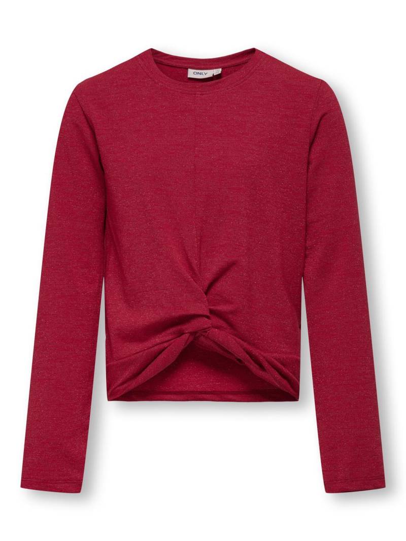 KIDS ONLY - KOGROMA L/S GLITTER KNOT TOP JRS von KIDS ONLY