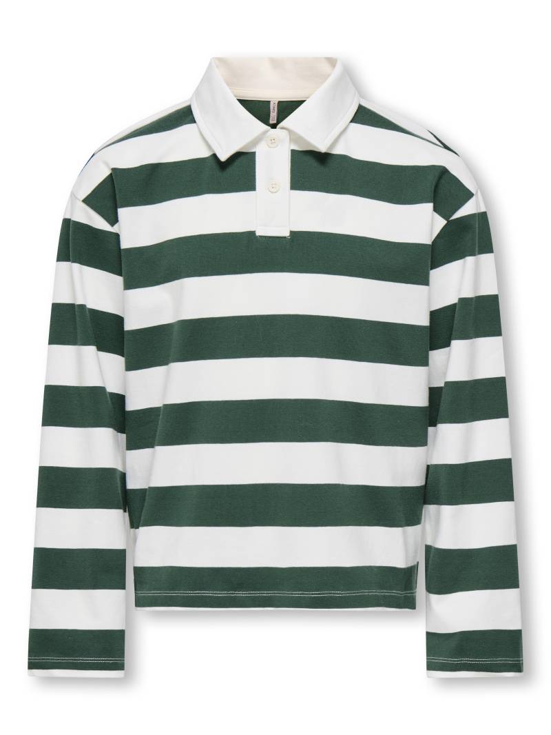 KIDS ONLY - KOGRUBY LIFE L/S BOXY POLO SHIRT JRS pineneedle von KIDS ONLY