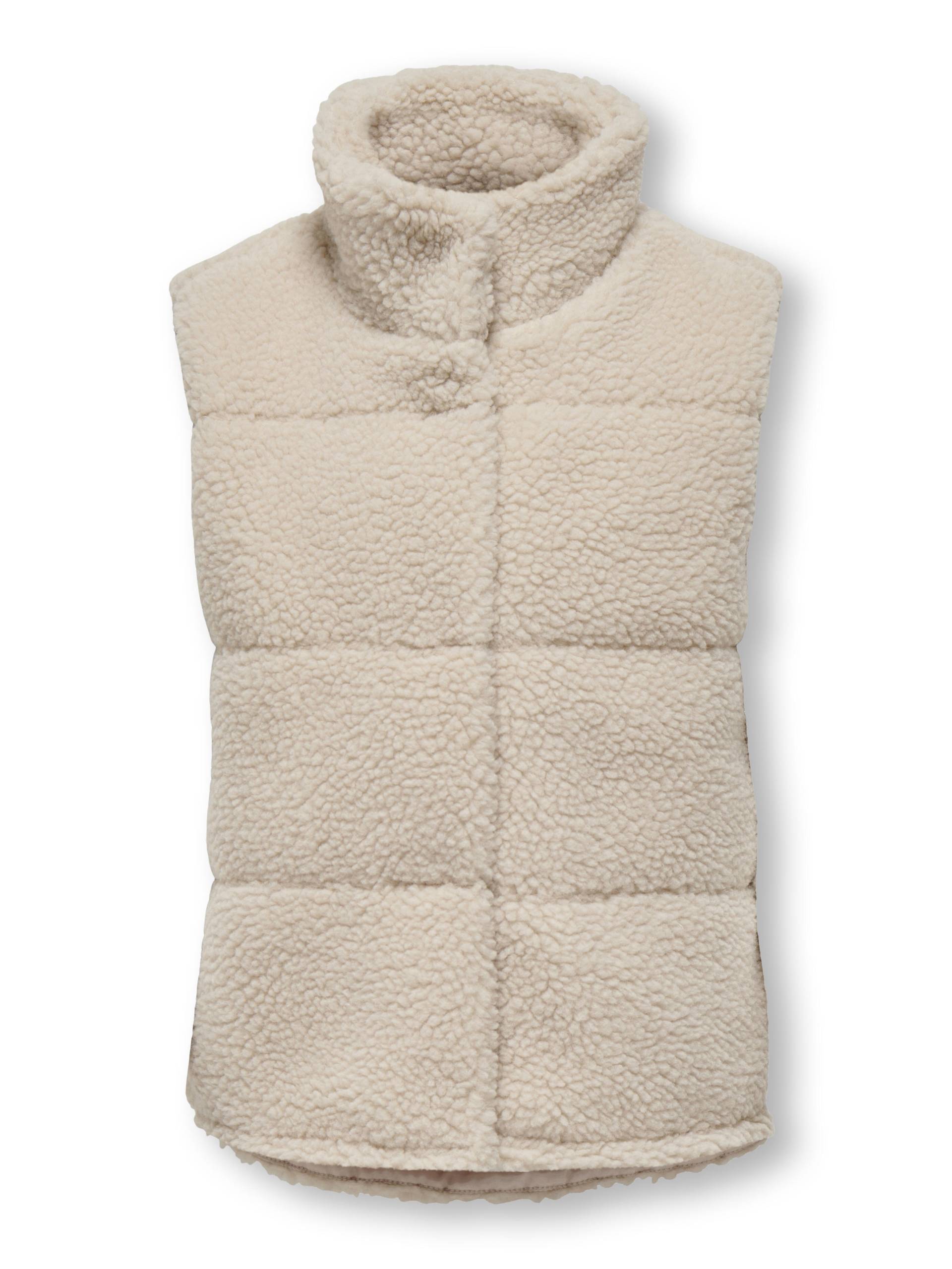 KIDS ONLY - KOGSANDRA TEDDY WAISTCOAT OTW pumice stone - Gr. - 152 von KIDS ONLY