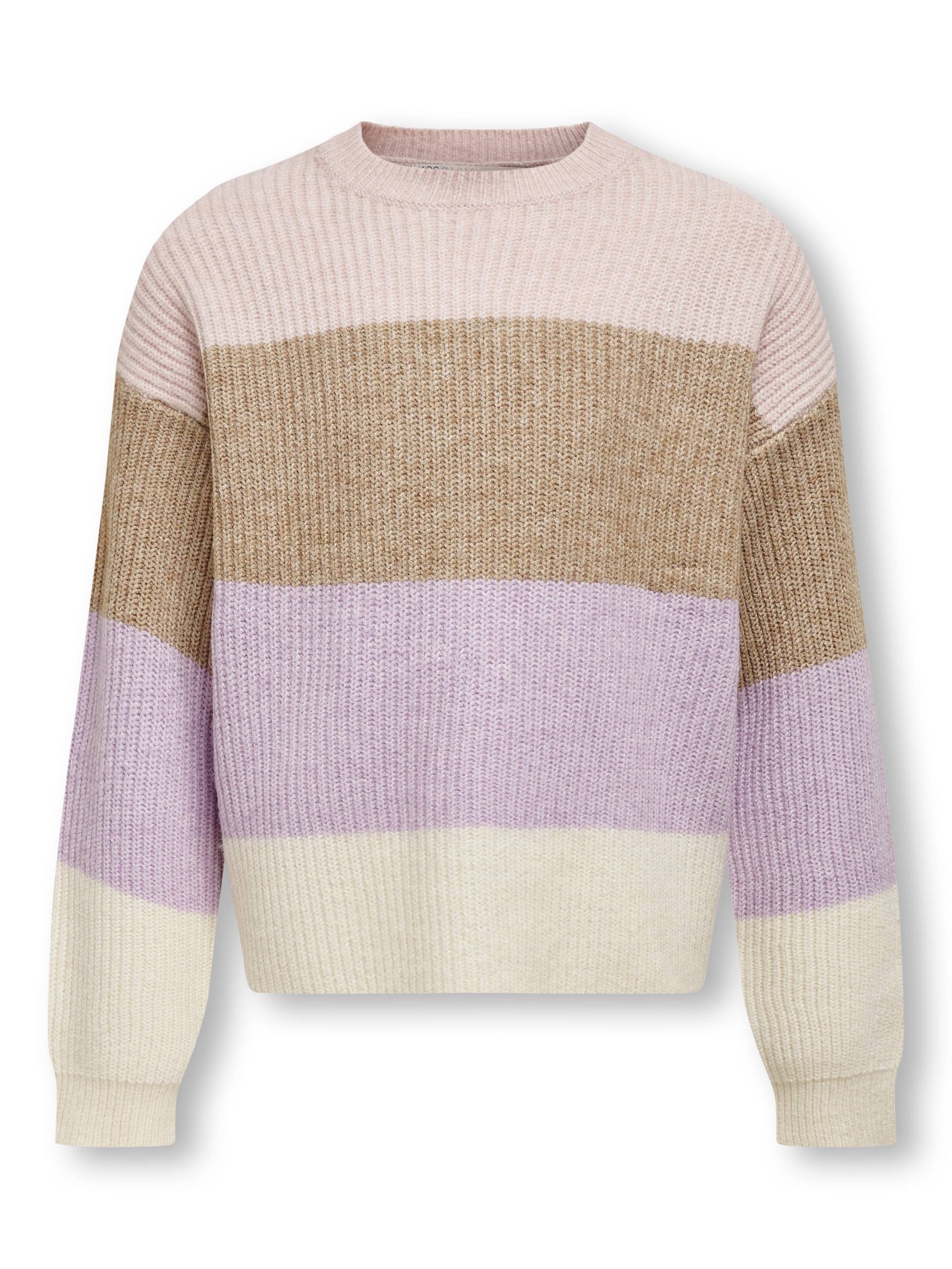 KIDS ONLY - KOGSANDY L/S STRIPE PULLOVER KNT NOOS sepia rose von KIDS ONLY